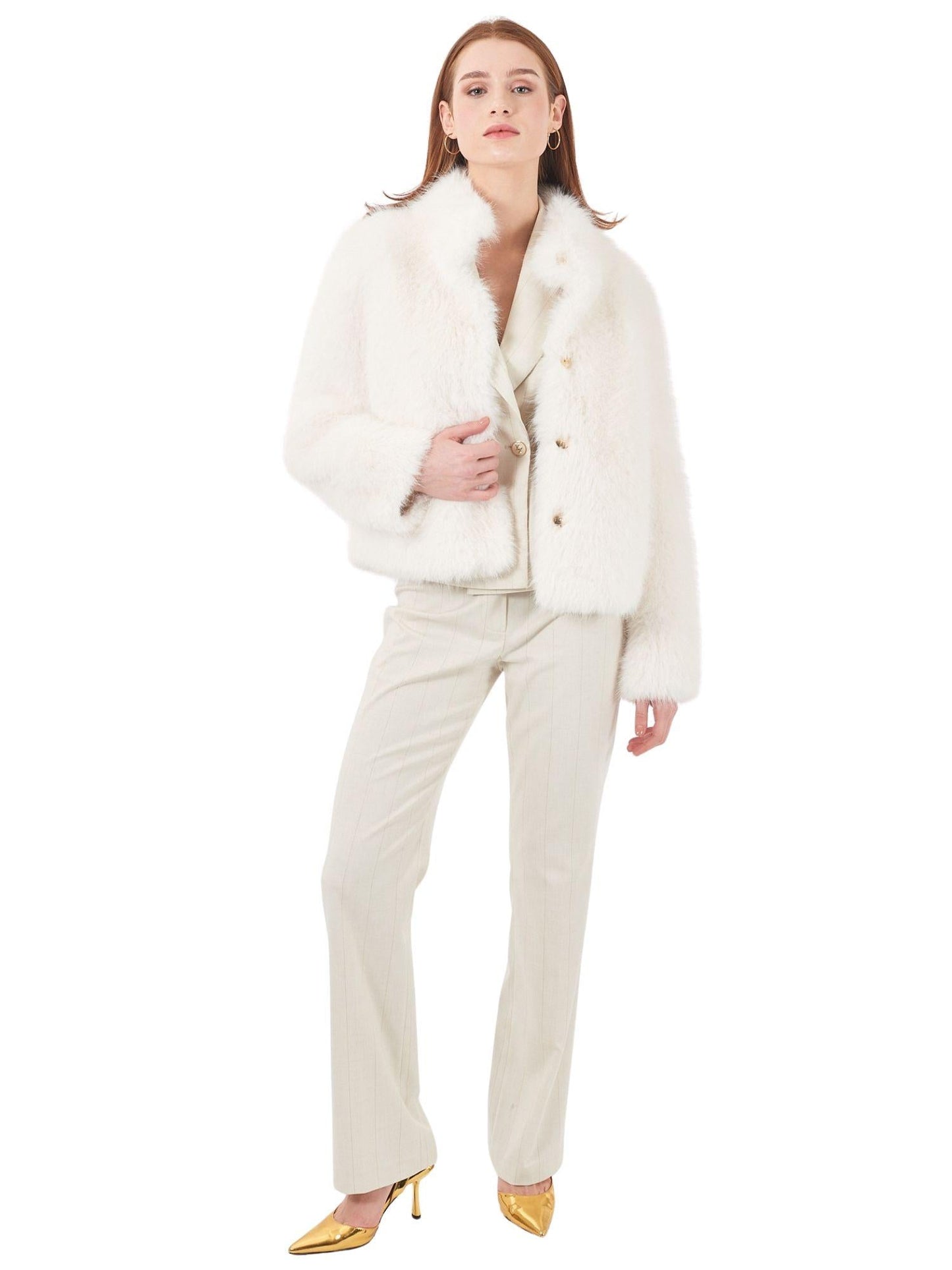 Yes Zee Giacca Donna Bianca