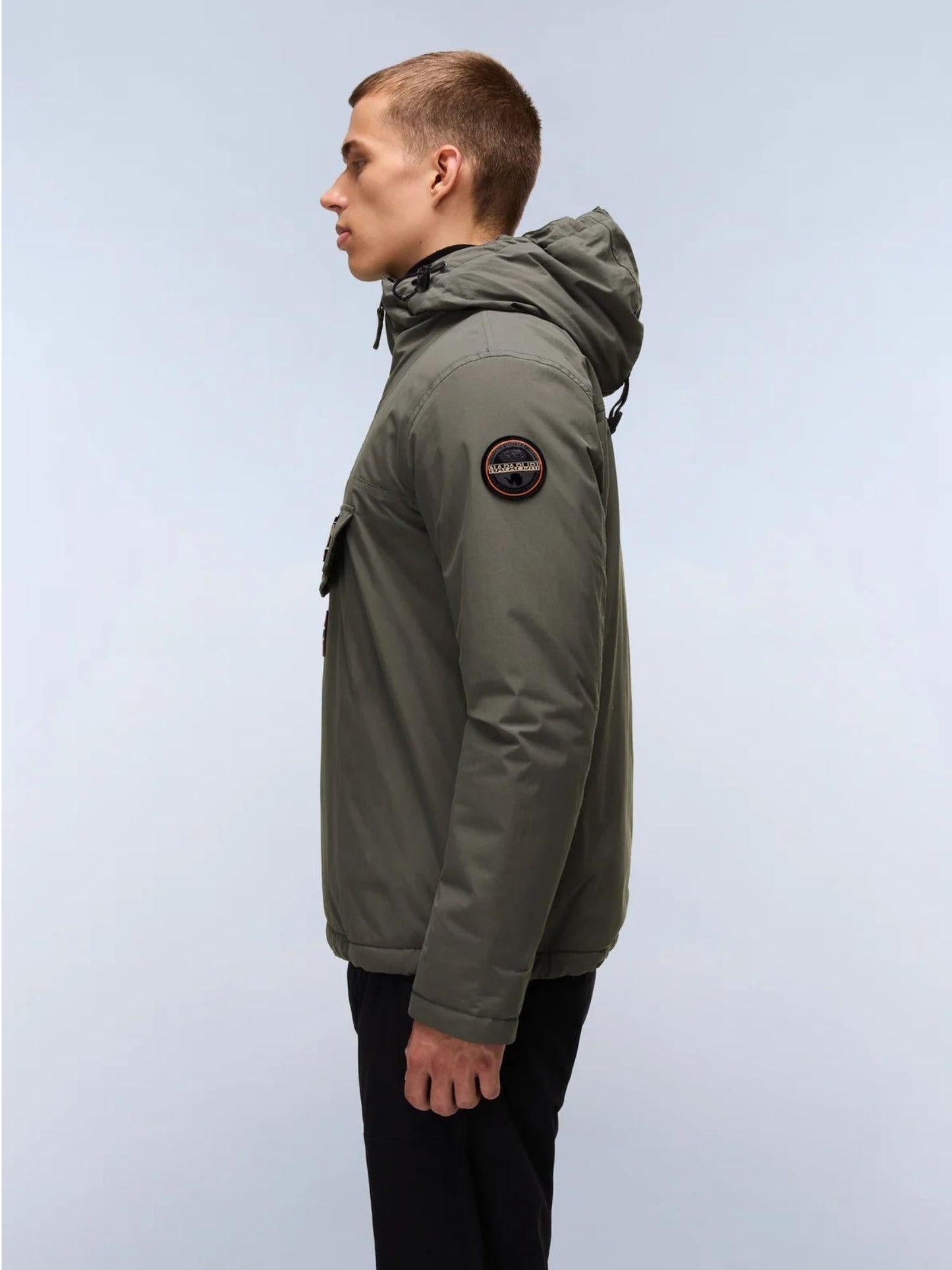 Napapijri Giacca Anorak Invernale Uomo Rainforest Verde Tè