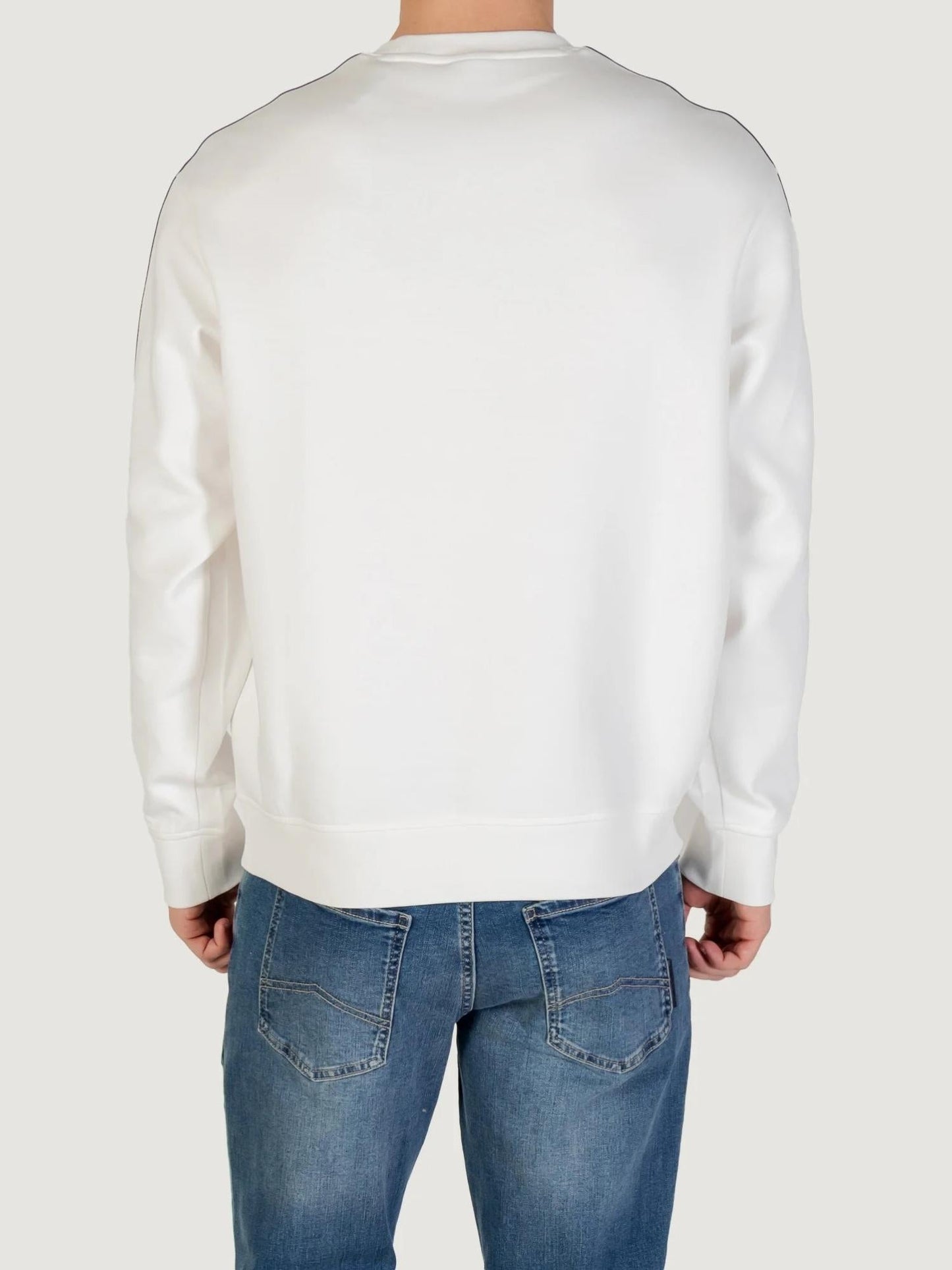 Armani Exchange Felpa Uomo Girocollo Bianco