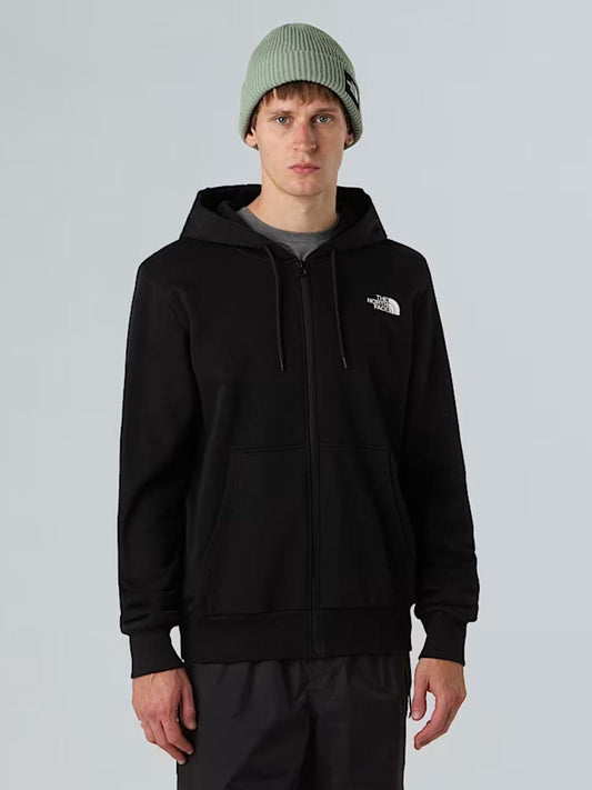 The North Face Felpa Uomo Simple Dome Con Cappuccio e Cerniera Integrale Nero