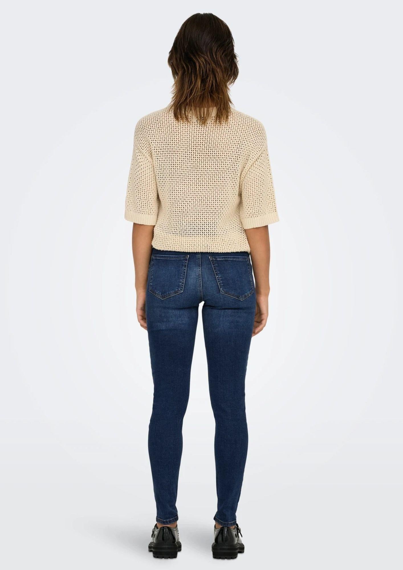 Jacqueline De Yong Jeans Donna Fina Blu scuro