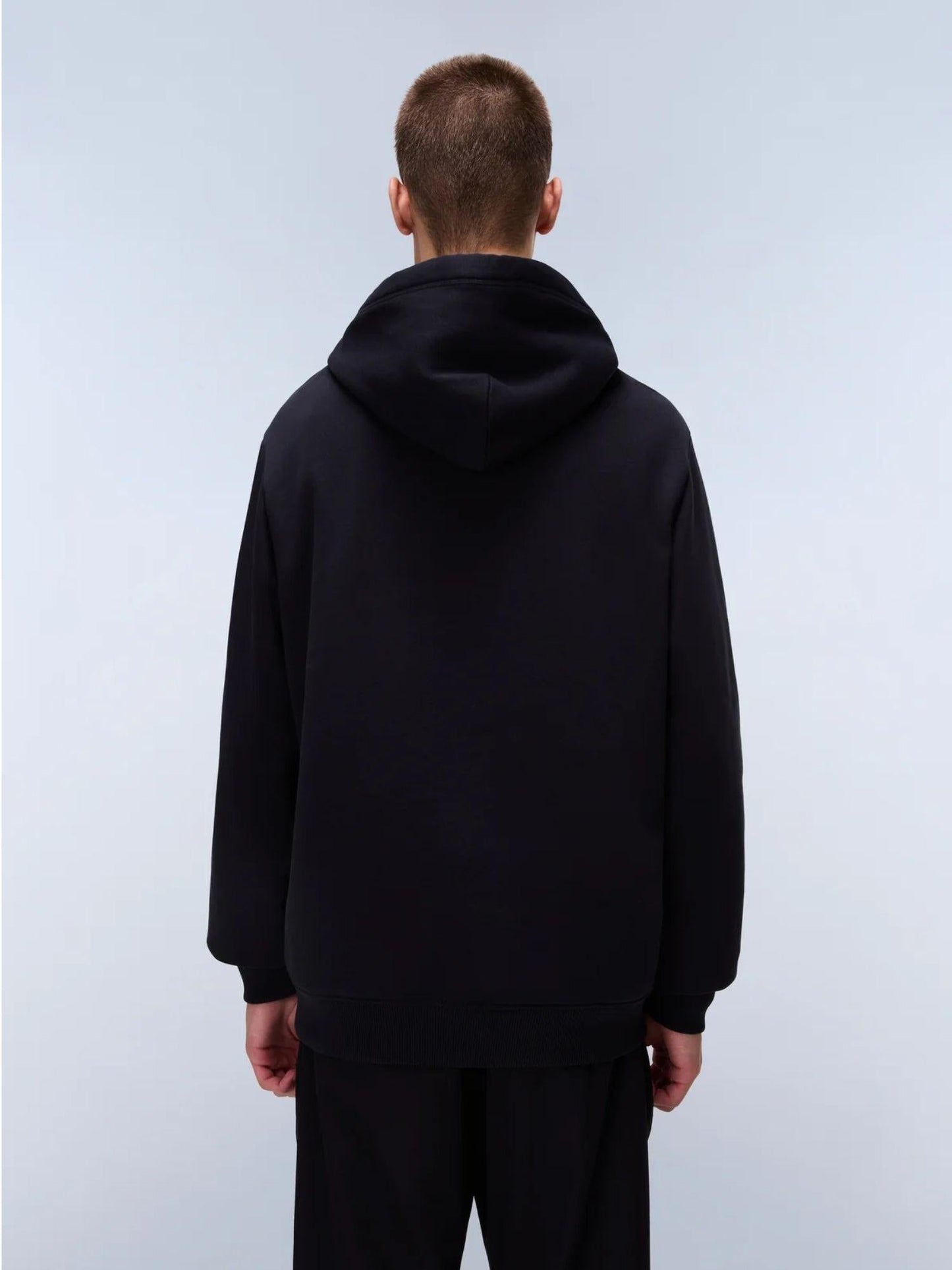 Napapijri Felpa Uomo Con Cappuccio Box Logo Nero