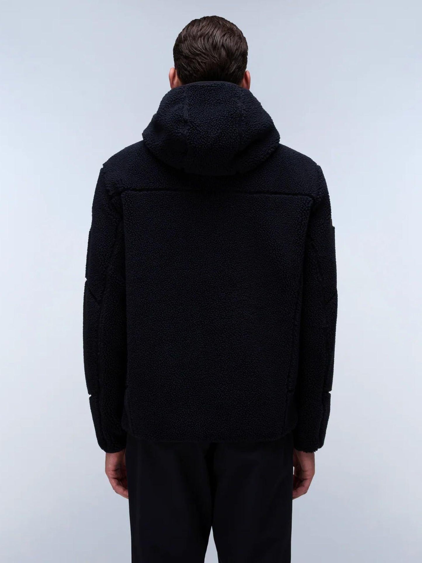 Napapijri Felpa Uomo Yupik Con Cappuccio E Zip In Pile Nero