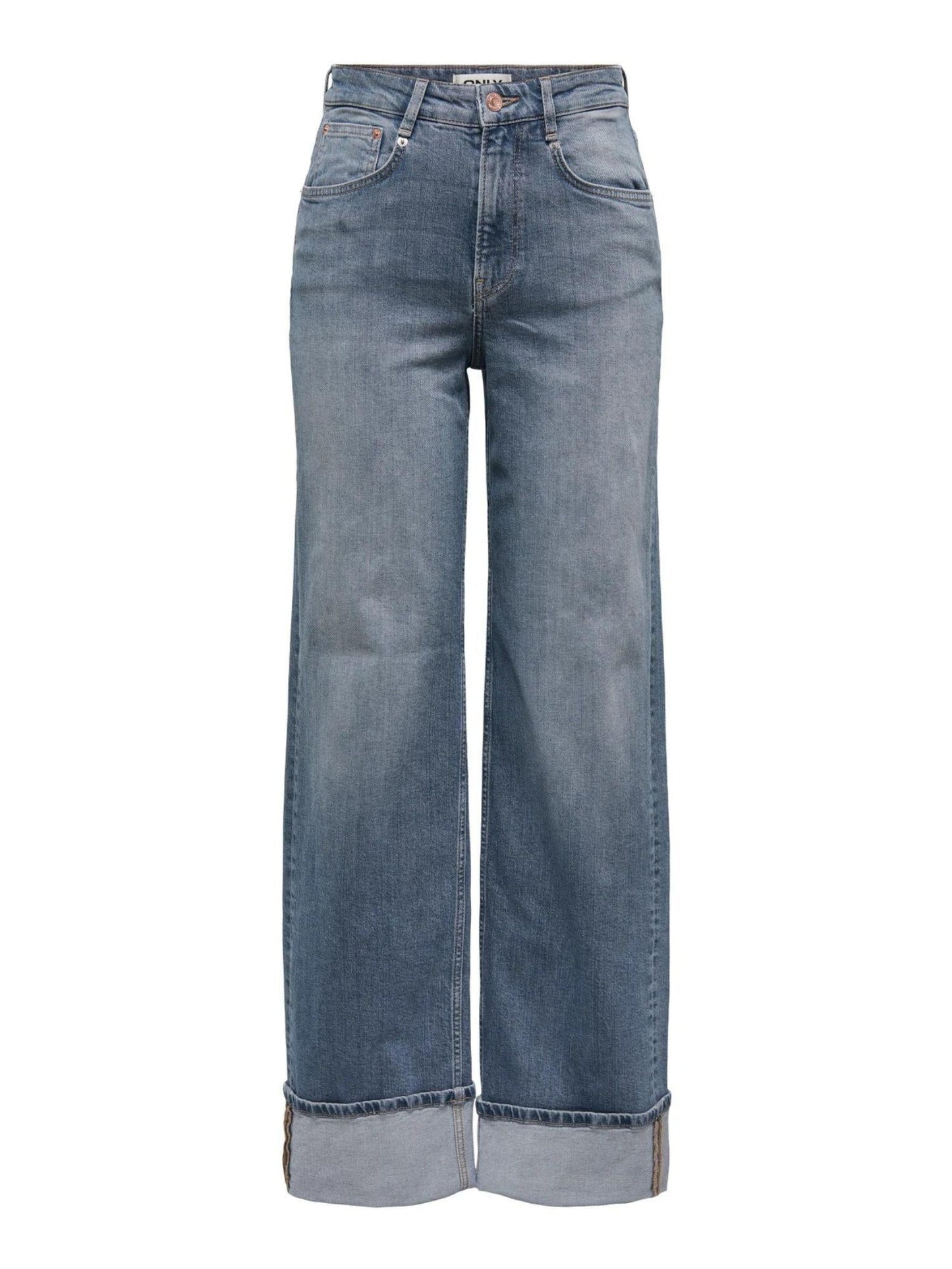 Only ONLHOPE Vita alta Wide Leg Fit Jeans Donna Special Blue Grey Denim