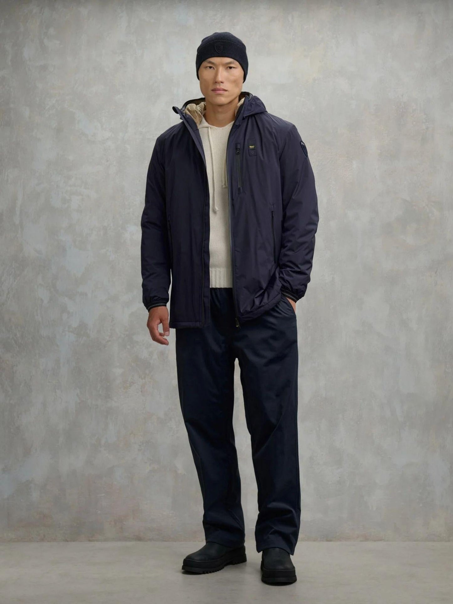 Blauer Trench Jarvis Uomo Blu sodalite