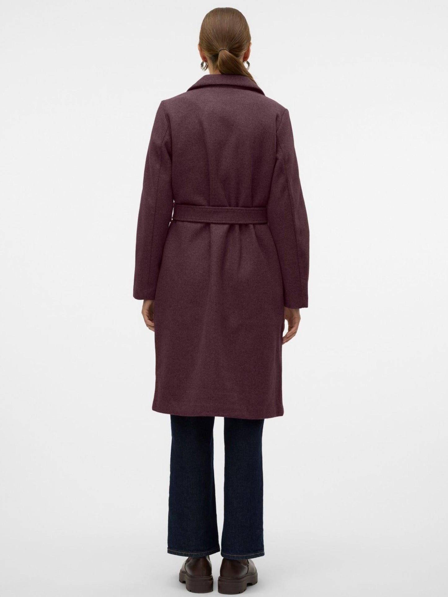 Vero Moda Cappotto Donna Fortuneaya Bordeaux