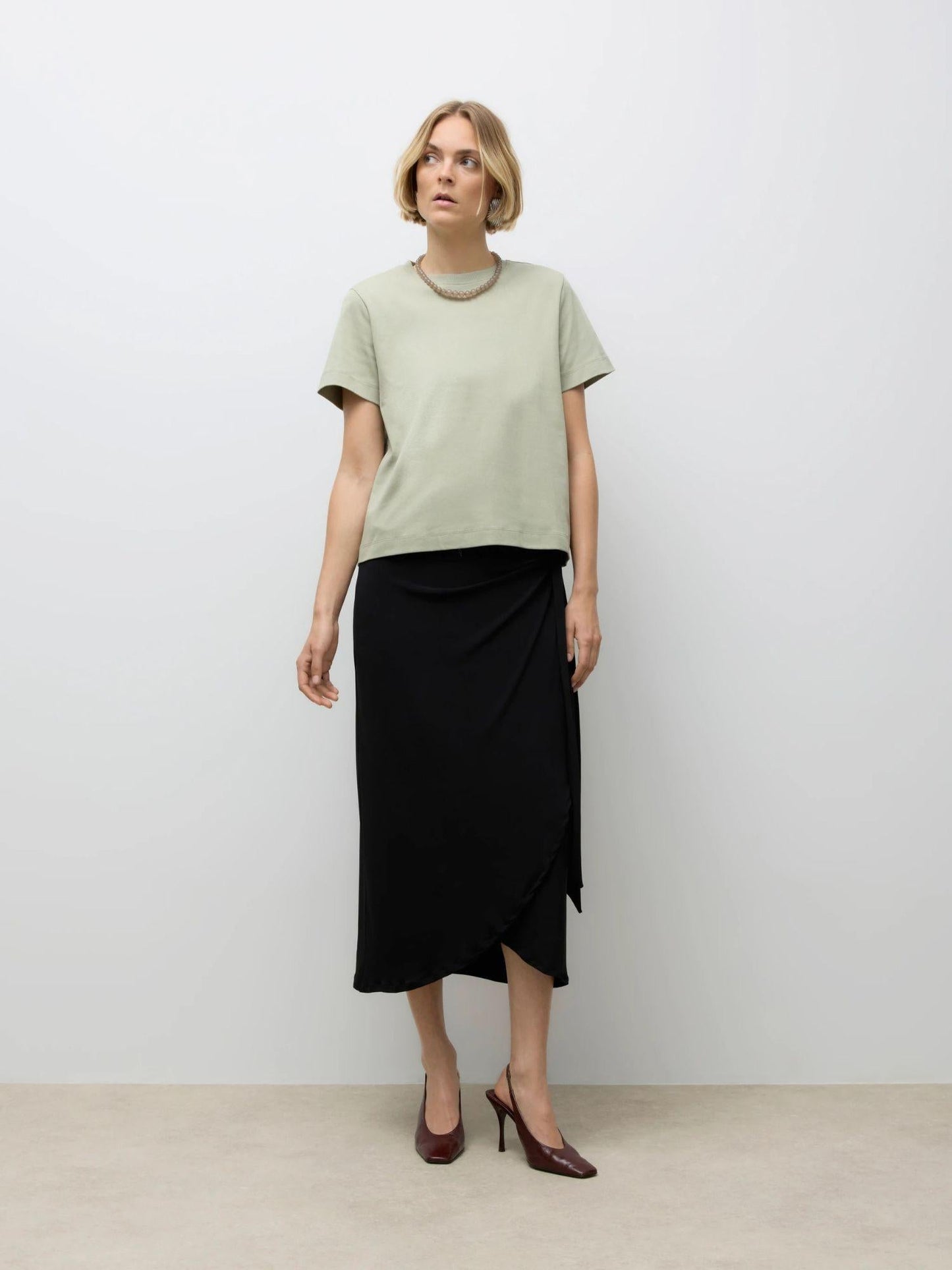 Aware T-Shirt Donna Awnaima Grey Tea