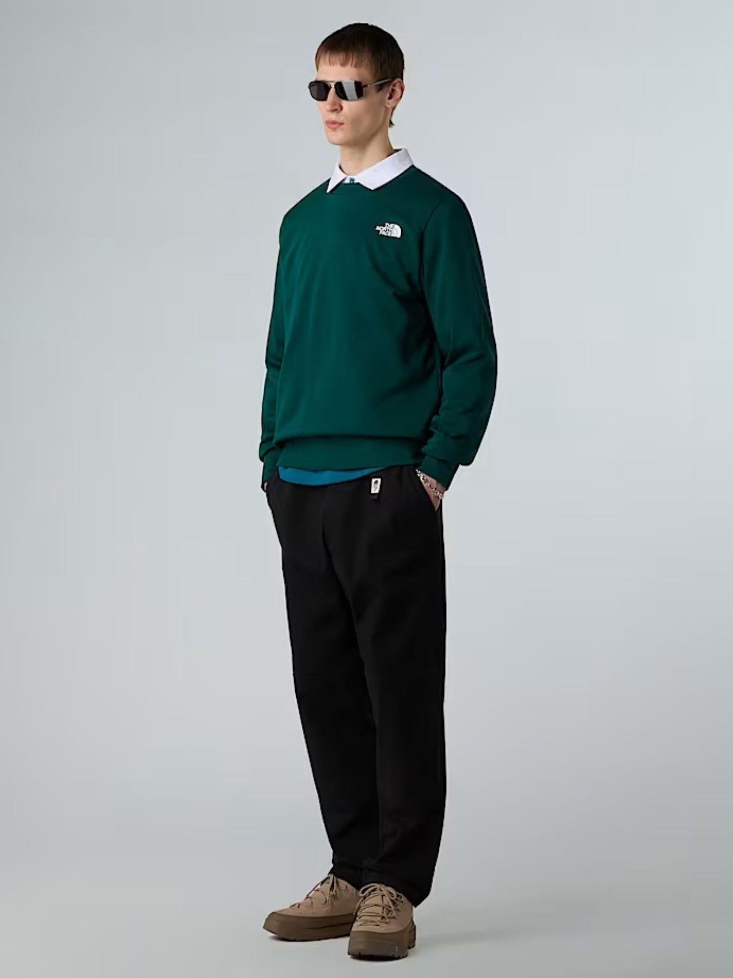 The North Face Felpa Uomo Simple Dome Verde Caccia