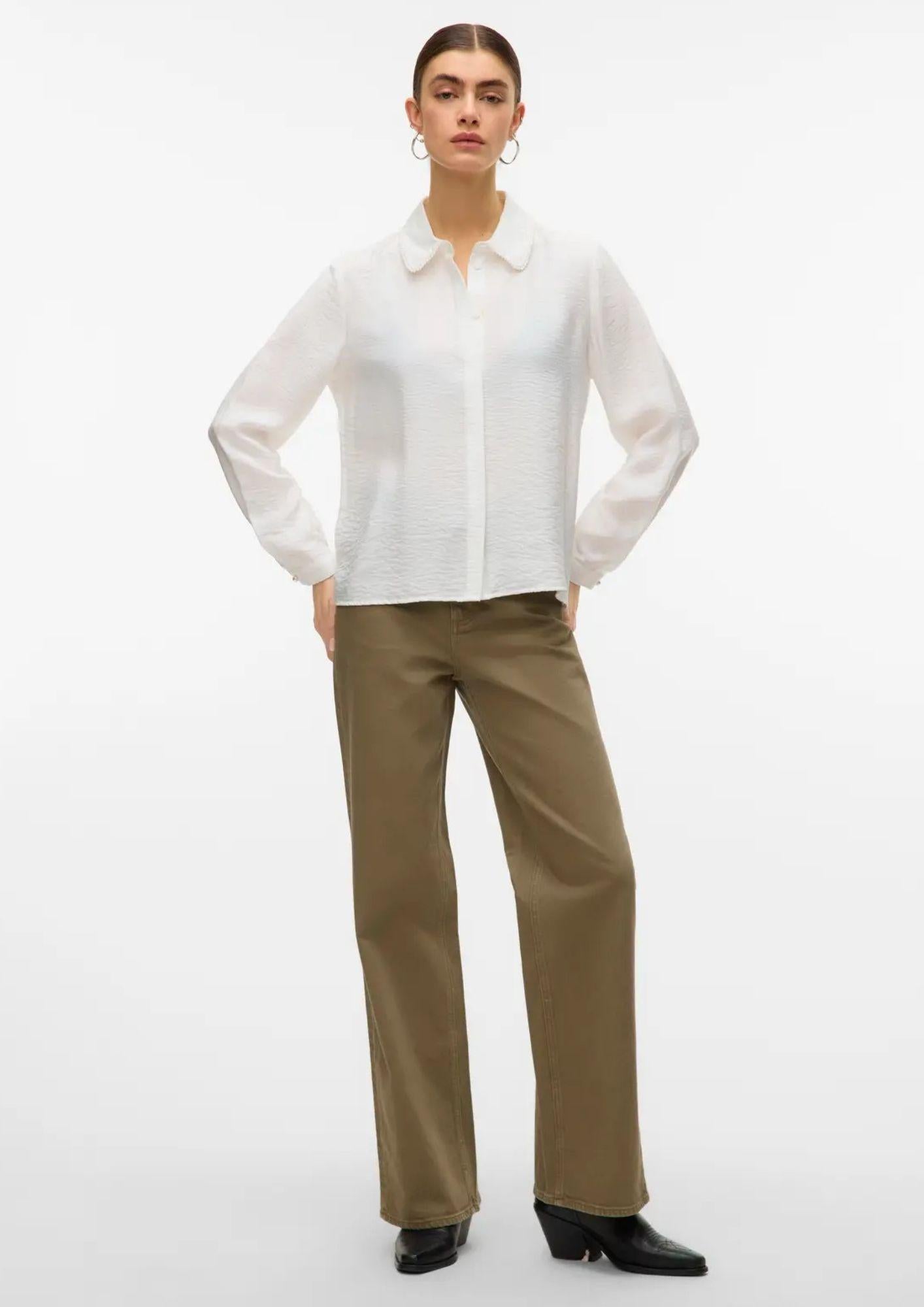 Vero Moda Camicia Donna Falina Bianca