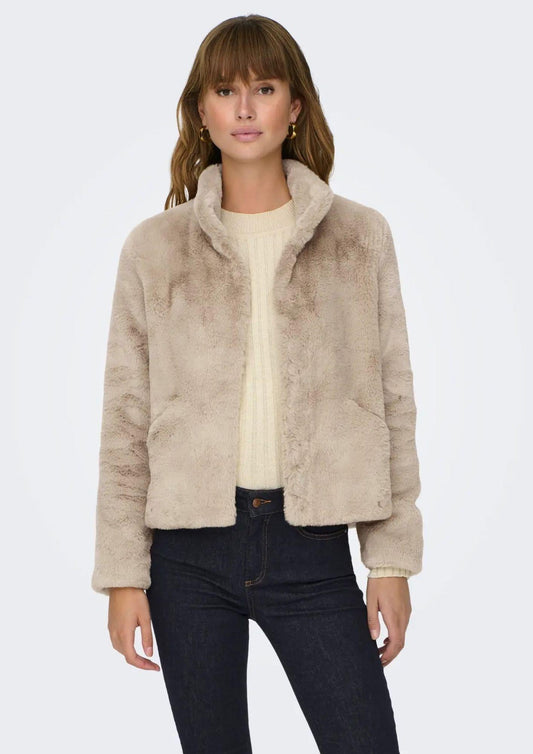 Only Giacca Invernale Donna Onlnewvida Beige