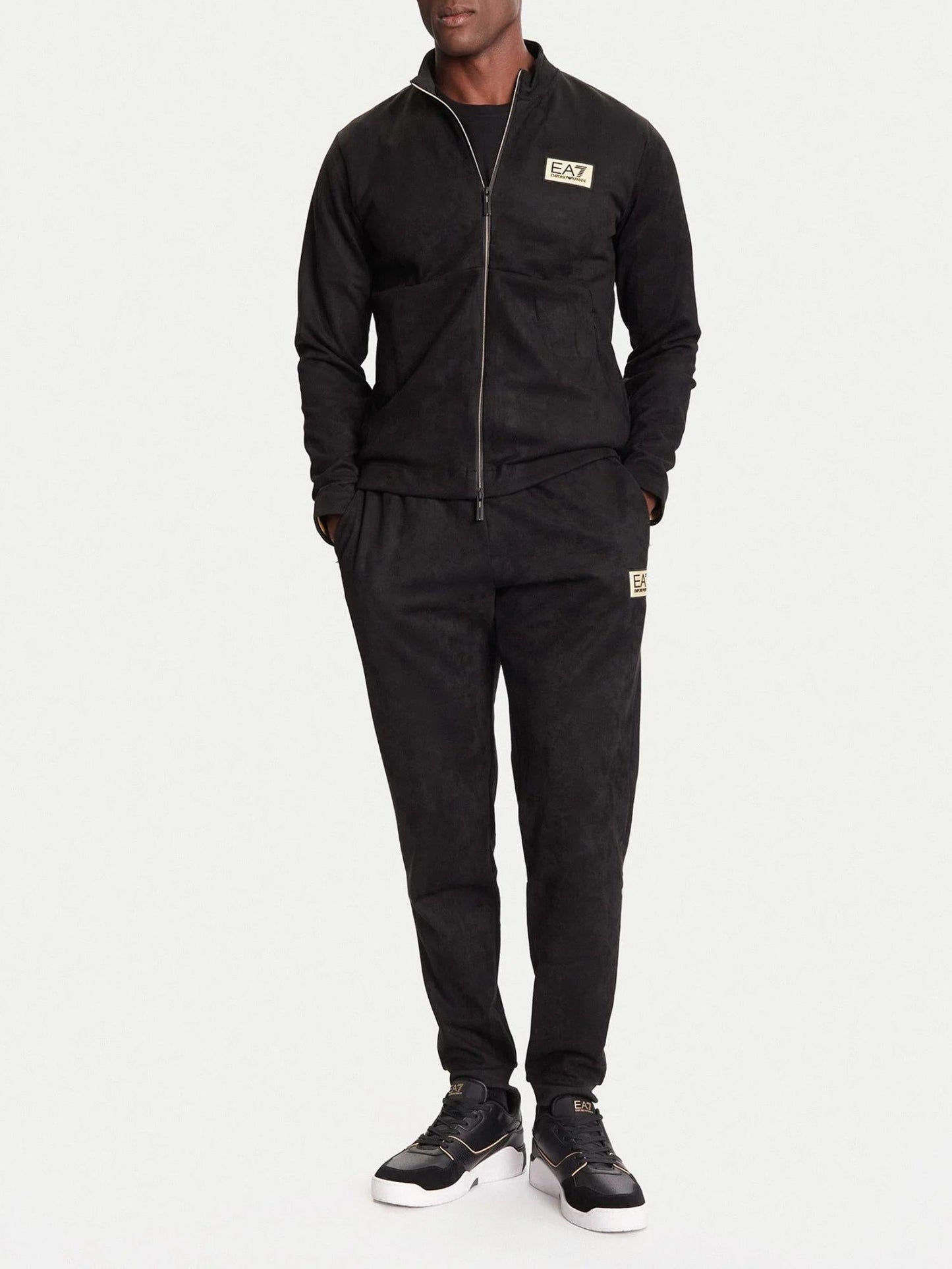 EA7 Emporio Armani Felpa Uomo full zip Nero