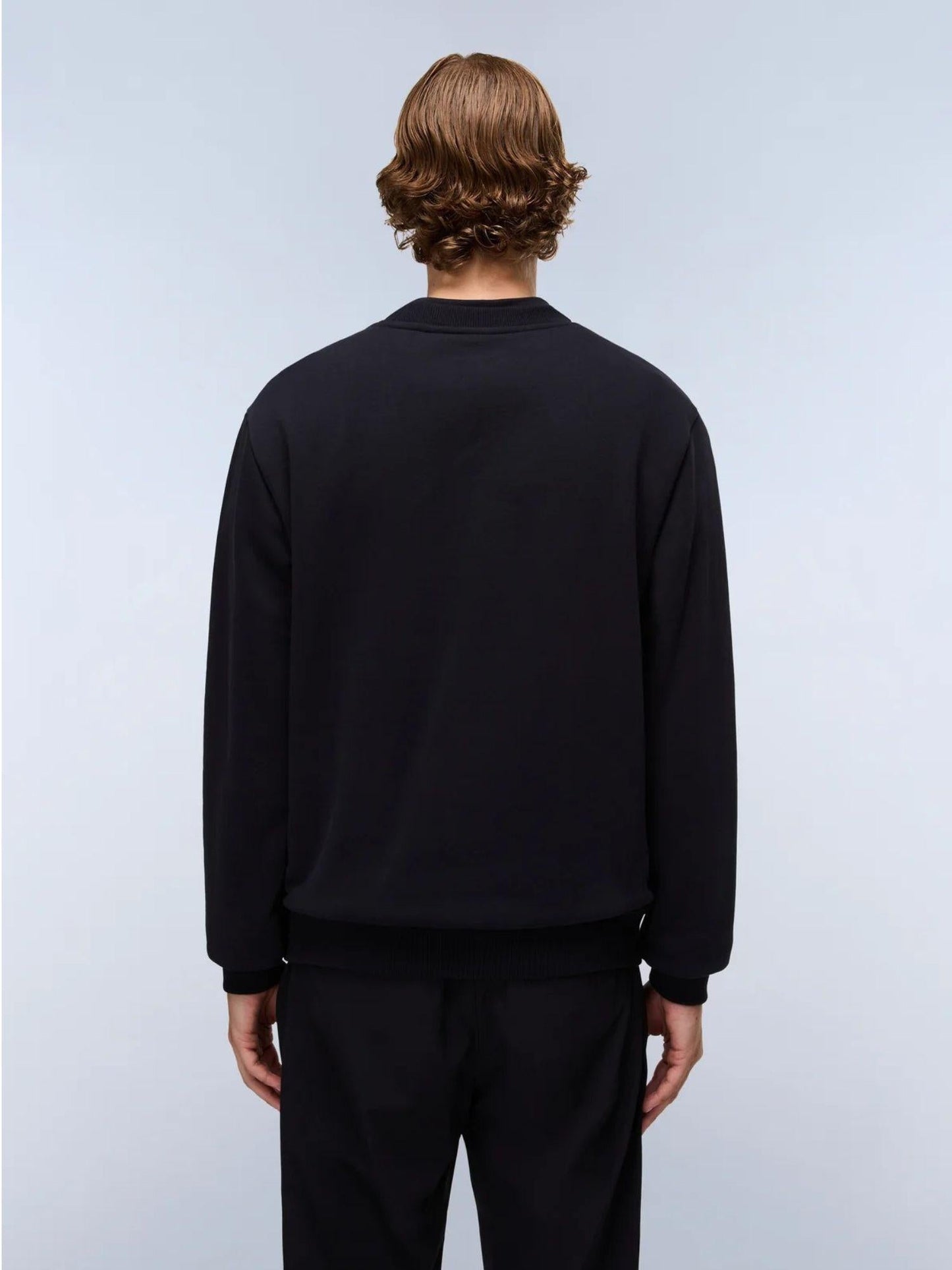 Napapijri Felpa Uomo Box Logo Nero