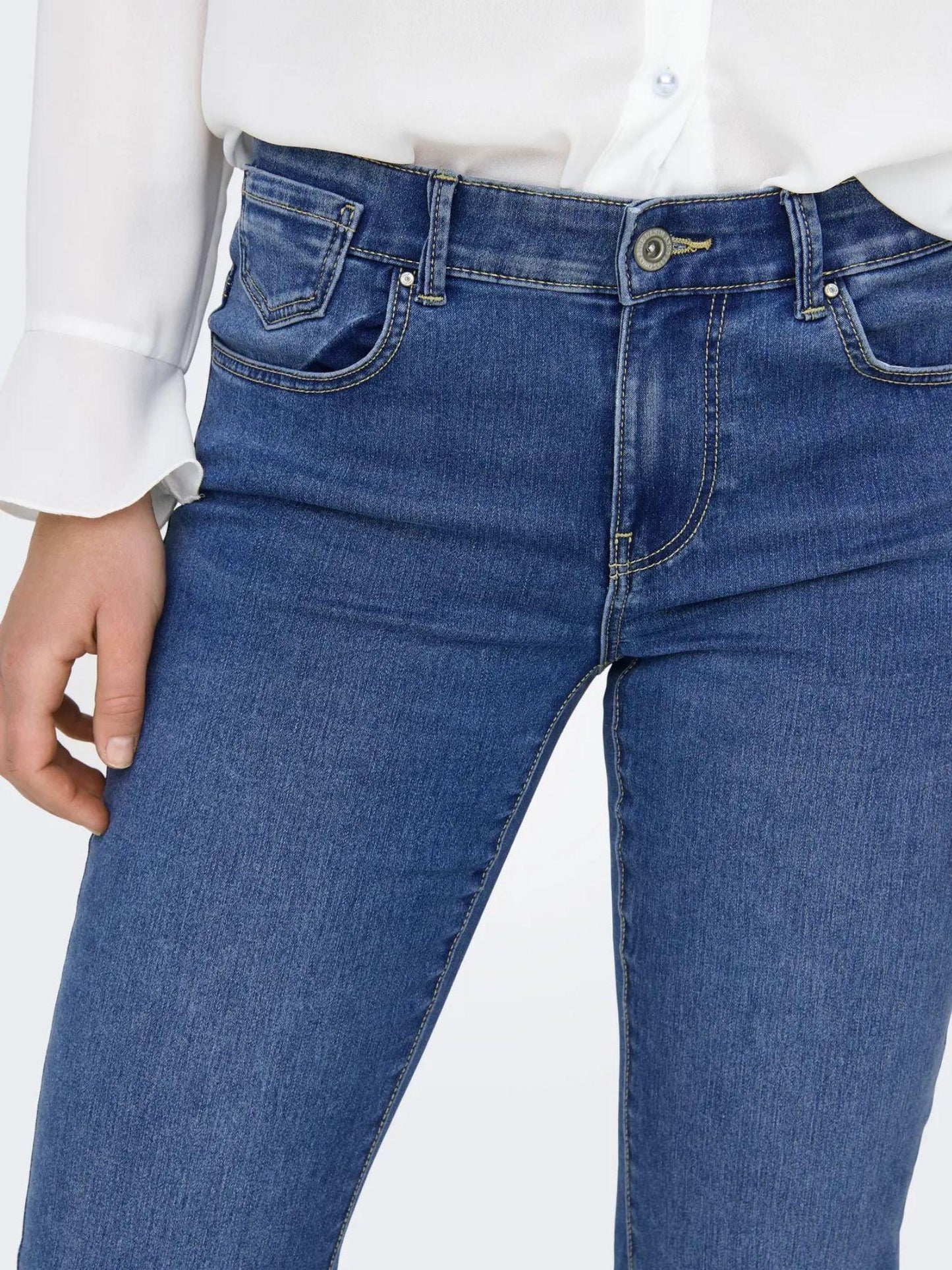 Only ONLREESE Jeans Flared Fit Donna Light Medium Blue Denim