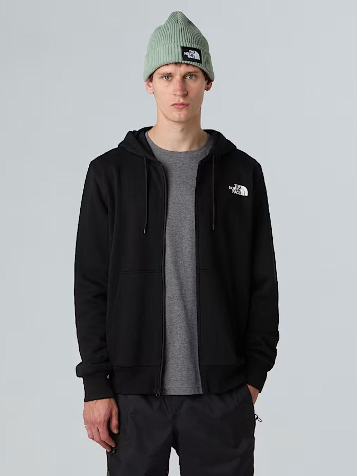 The North Face Felpa Uomo Simple Dome Con Cappuccio e Cerniera Integrale Nero