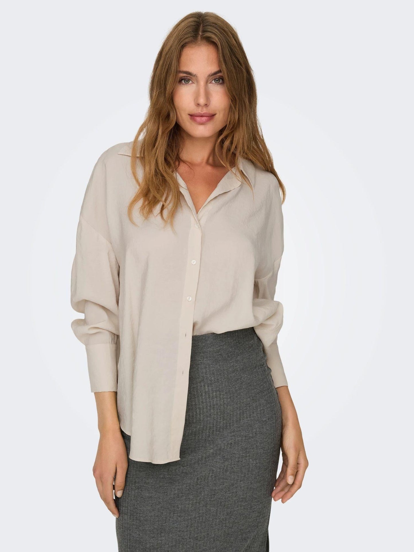 Only ONLZAZIMA Camicia Donna Bianco Antique White