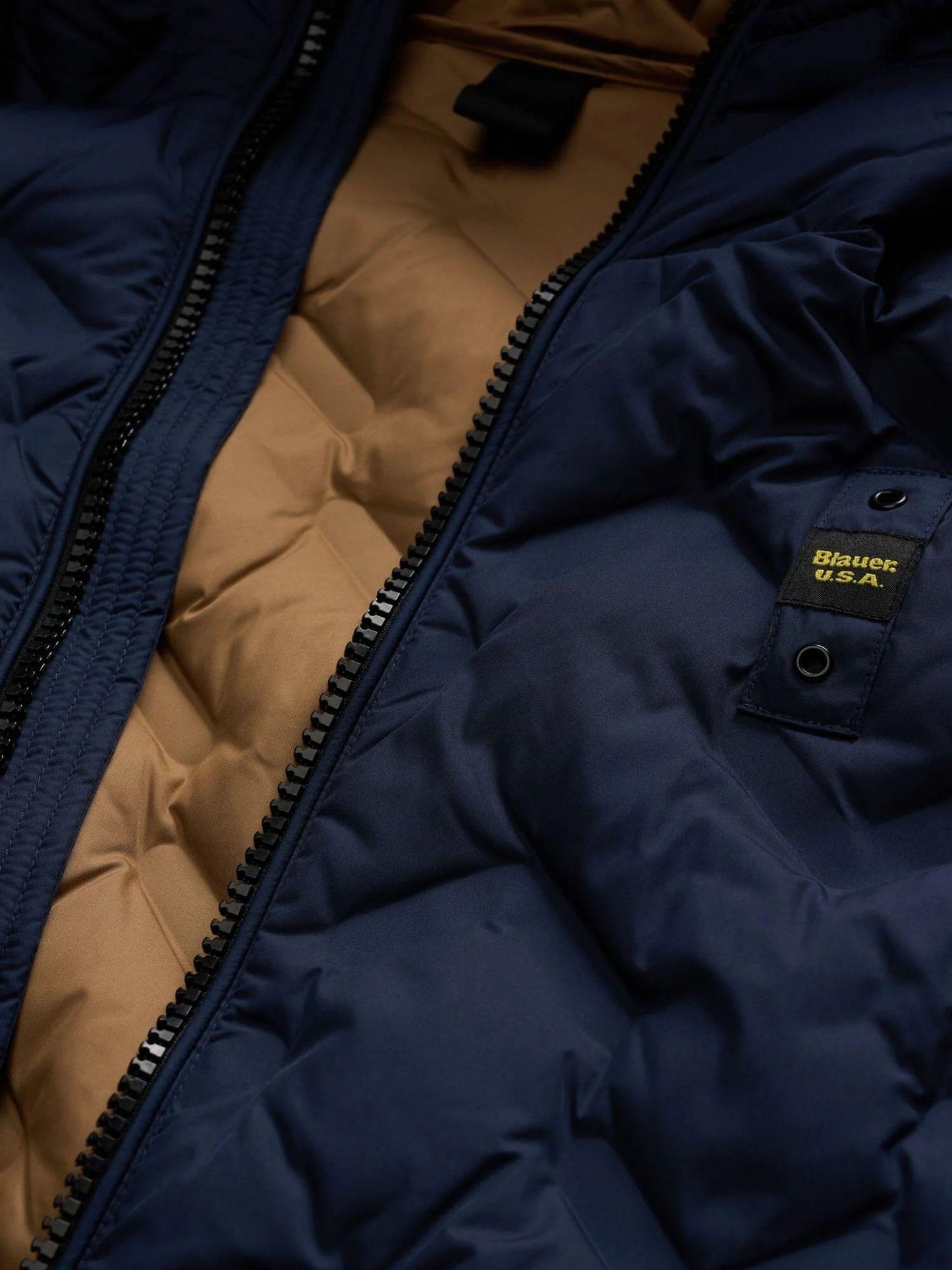 Blauer Piumino Uomo Piery Blu con Interno Tabacco