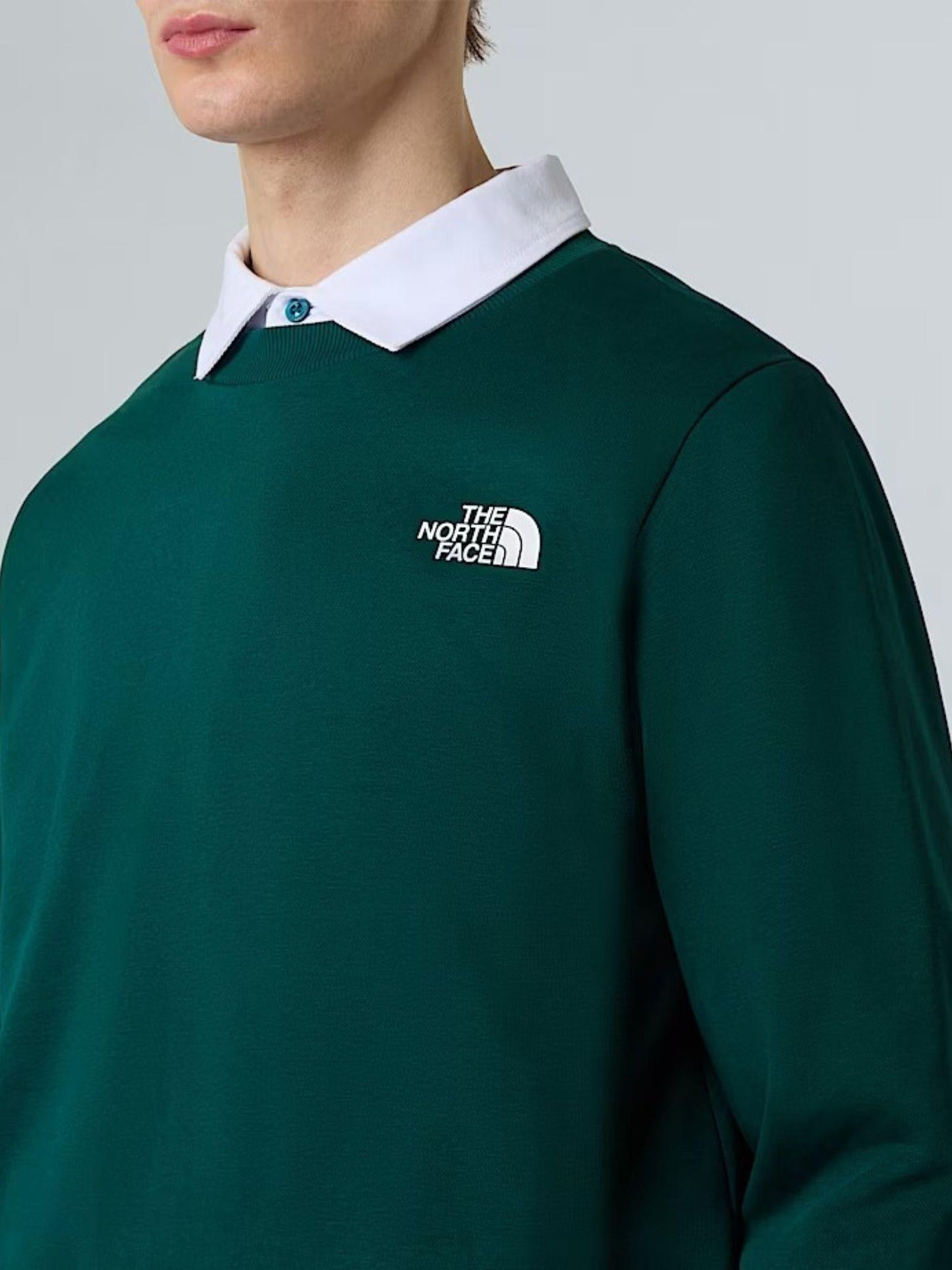 The North Face Felpa Uomo Simple Dome Verde Caccia