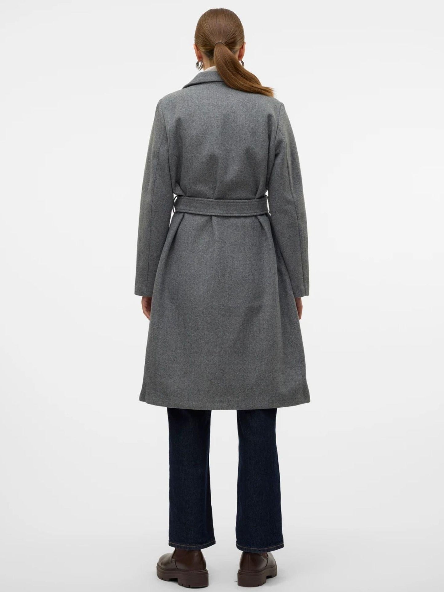 Vero Moda Cappotto Donna Fortuneaya Grigio Medio