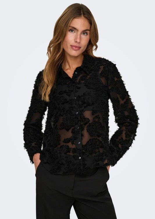 Jacqueline De Yong Camicia Donna Maya Nera