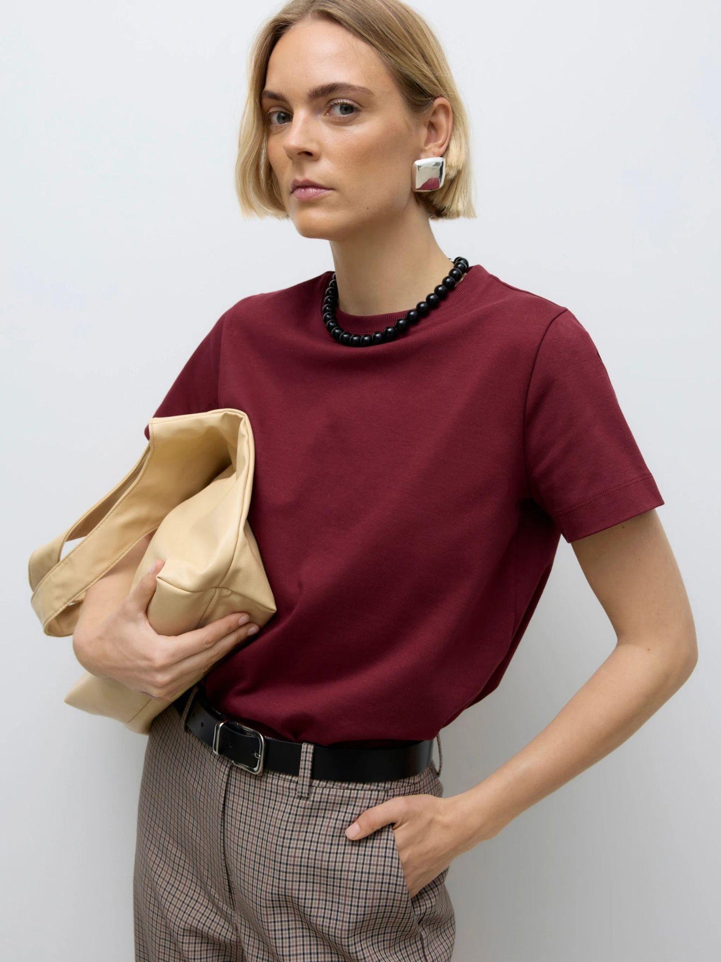 Aware T-Shirt Donna Awnaima Purple Zinfandel