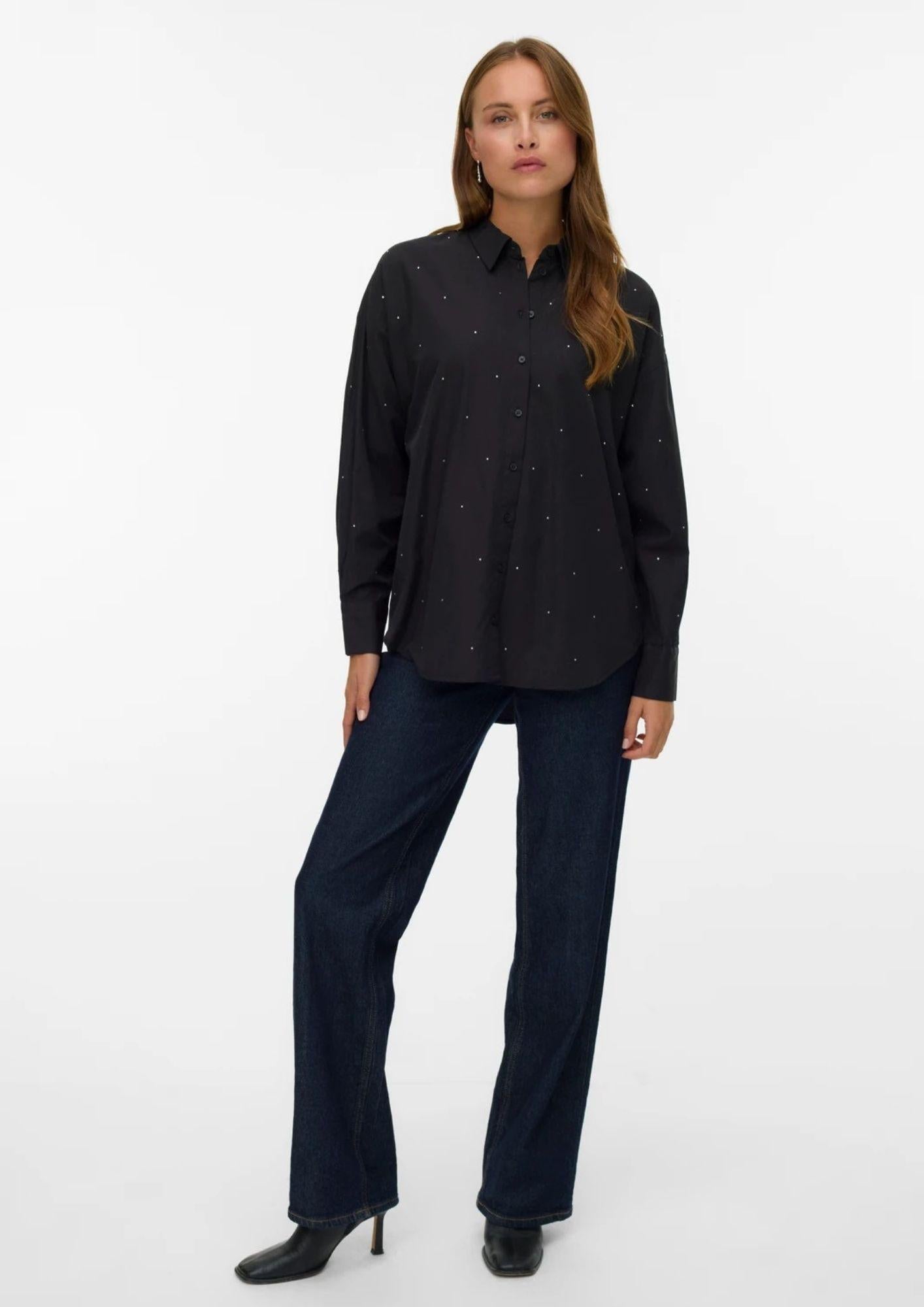 Vero Moda Camicia Donna Fanni Nera