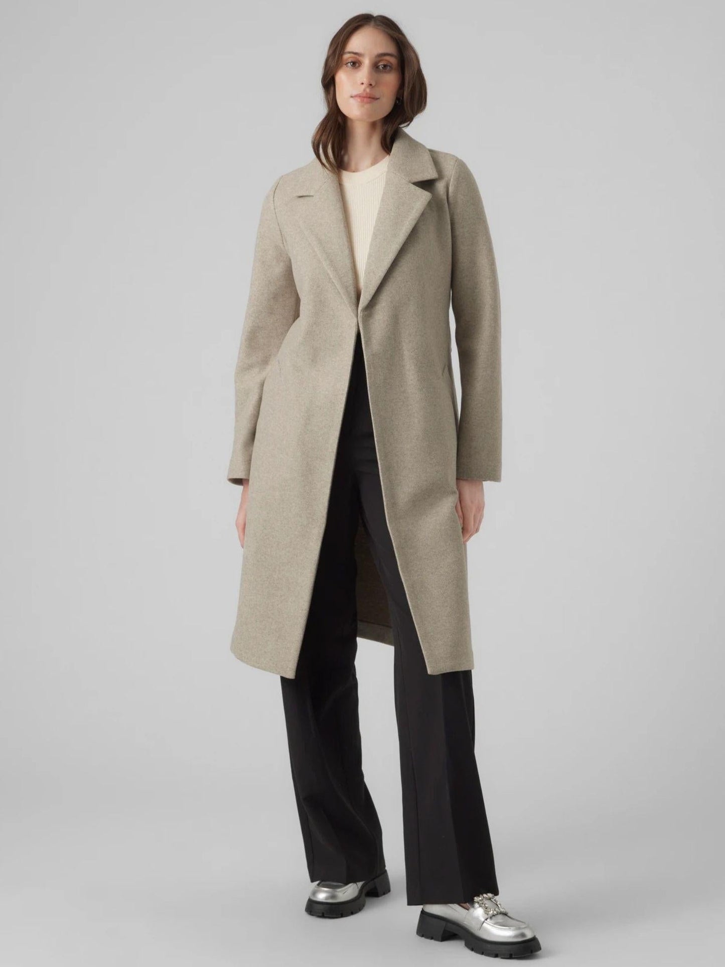 Vero Moda Cappotto Donna Fortuneaya Beige