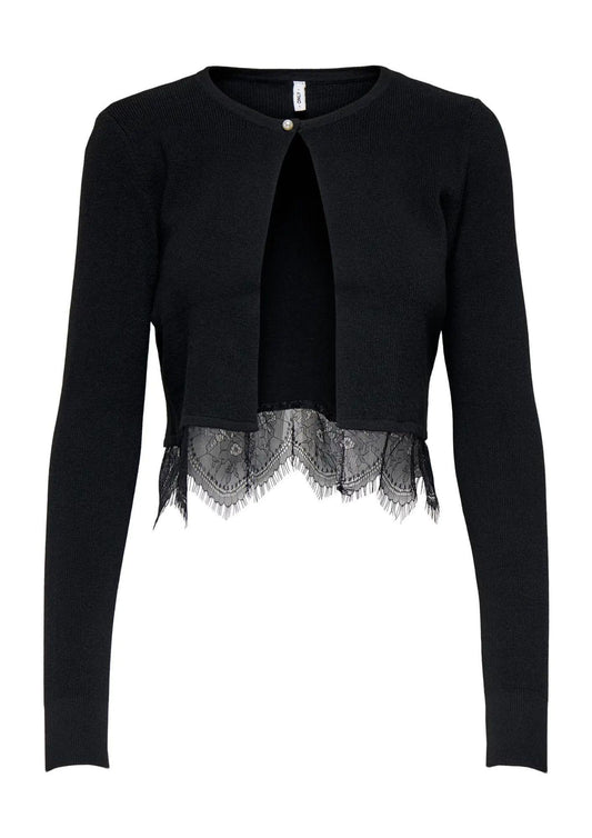 Cardigan Donna Only Perry Nero