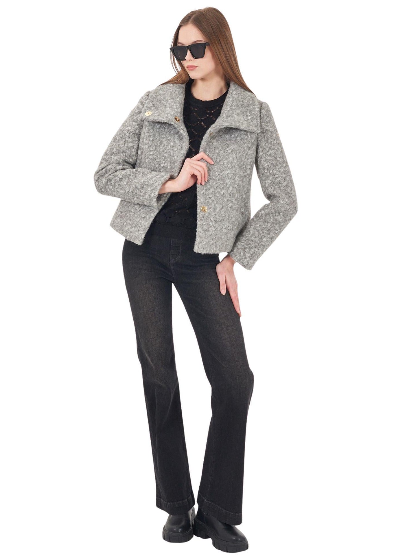 Yes Zee Giacca Donna Grigia