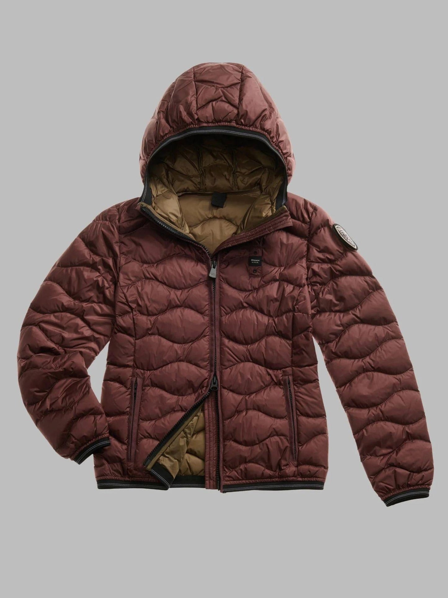 Blauer Piumino Donna Camelia Rosso interno lontra