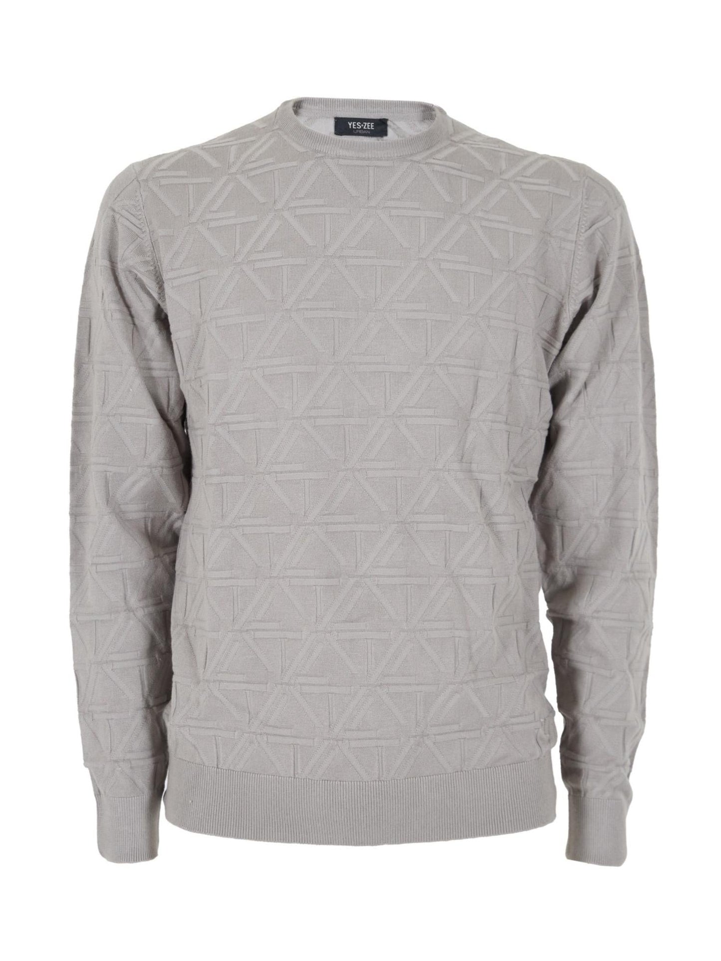 Yes Zee Maglia Girocollo Uomo Grigio