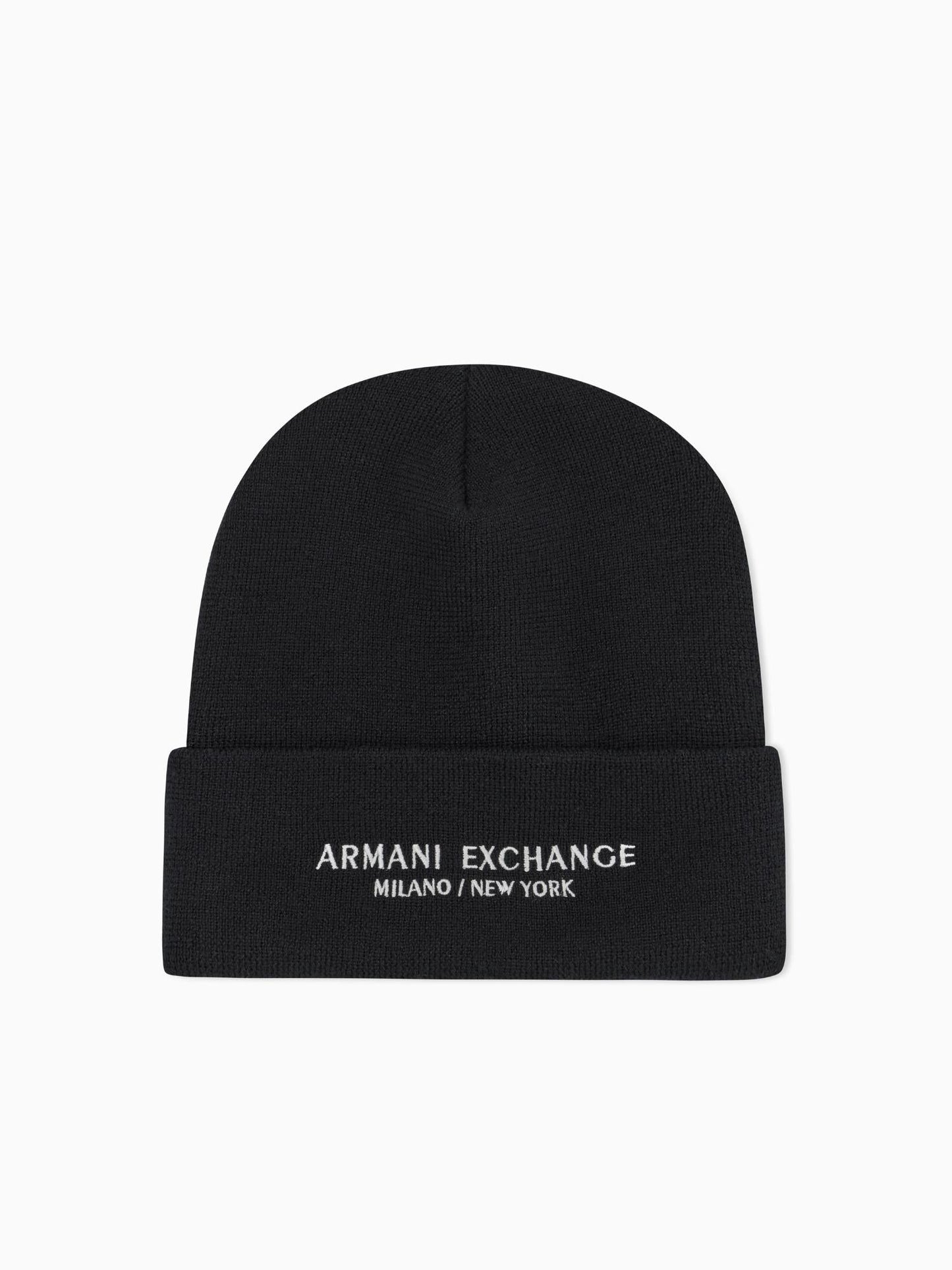 Armani Exchange Cappello Uomo Beanie Milano New York Nero
