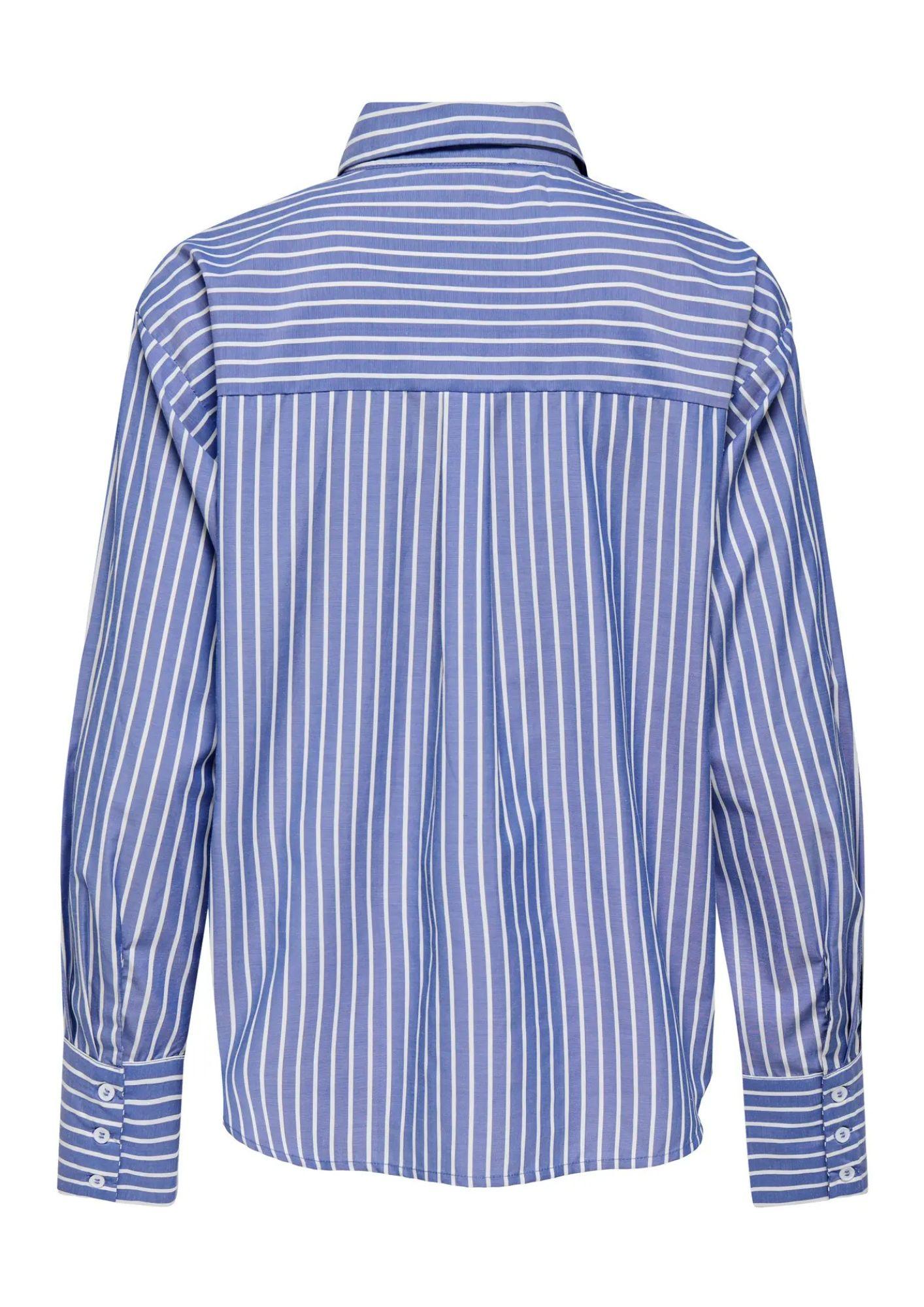 Only Camicia Donna Kaylen Bianca e azzurra