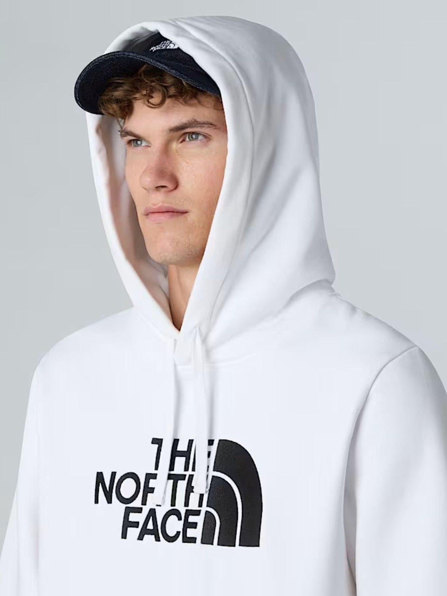 The North Face Felpa Uomo Drew Peak Con Cappuccio Bianco Nero