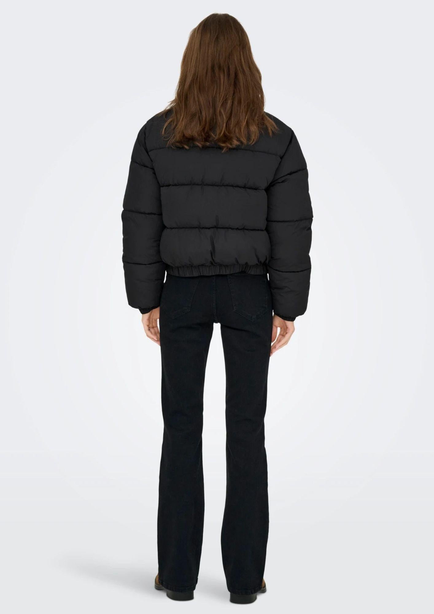 Jacqueline De Yong Giacca Invernale Donna Moon Nera