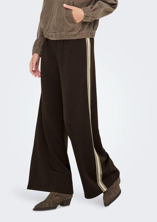 Only Pantalone Donna Asta Marrone
