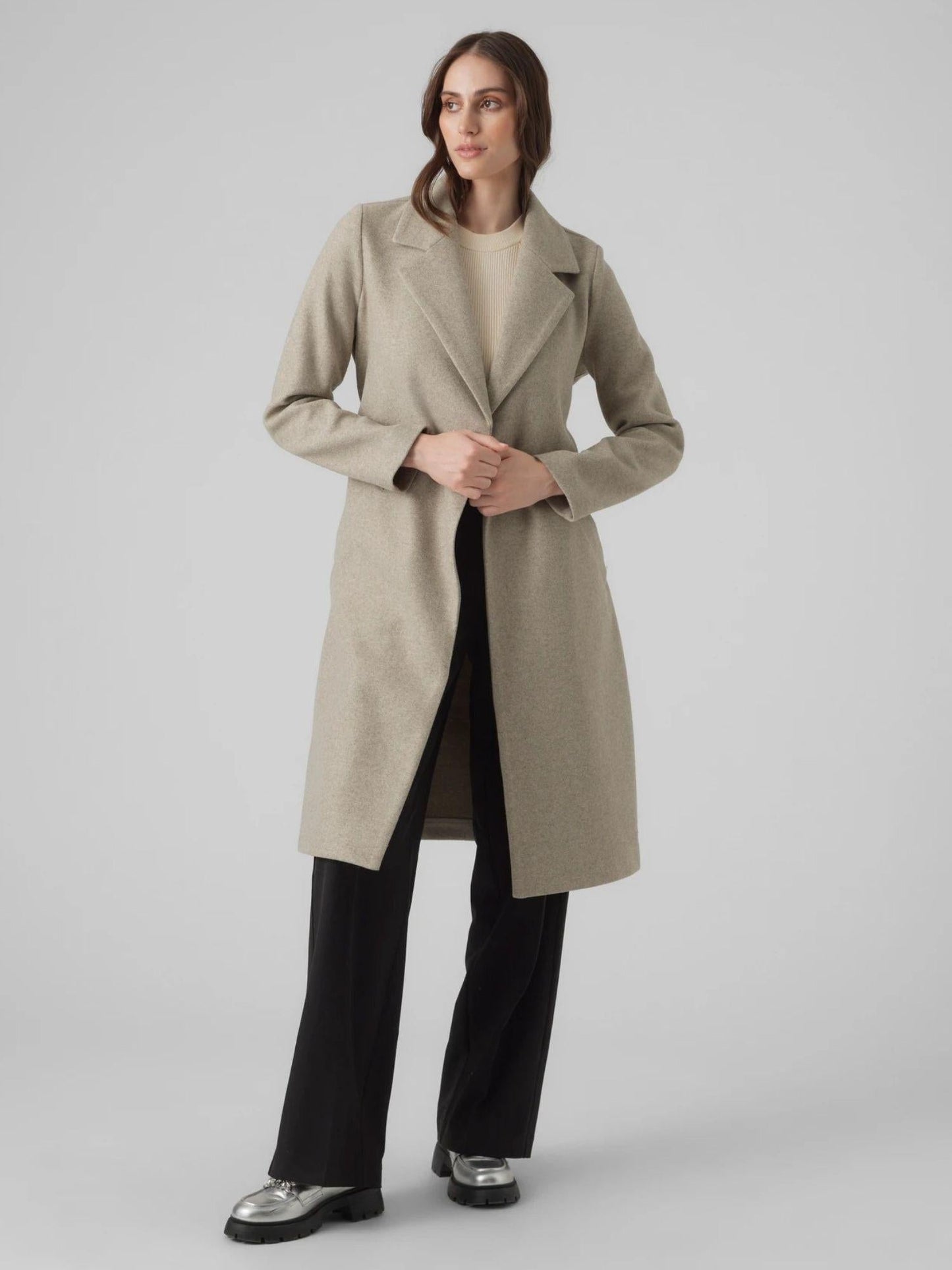Vero Moda Cappotto Donna Fortuneaya Beige