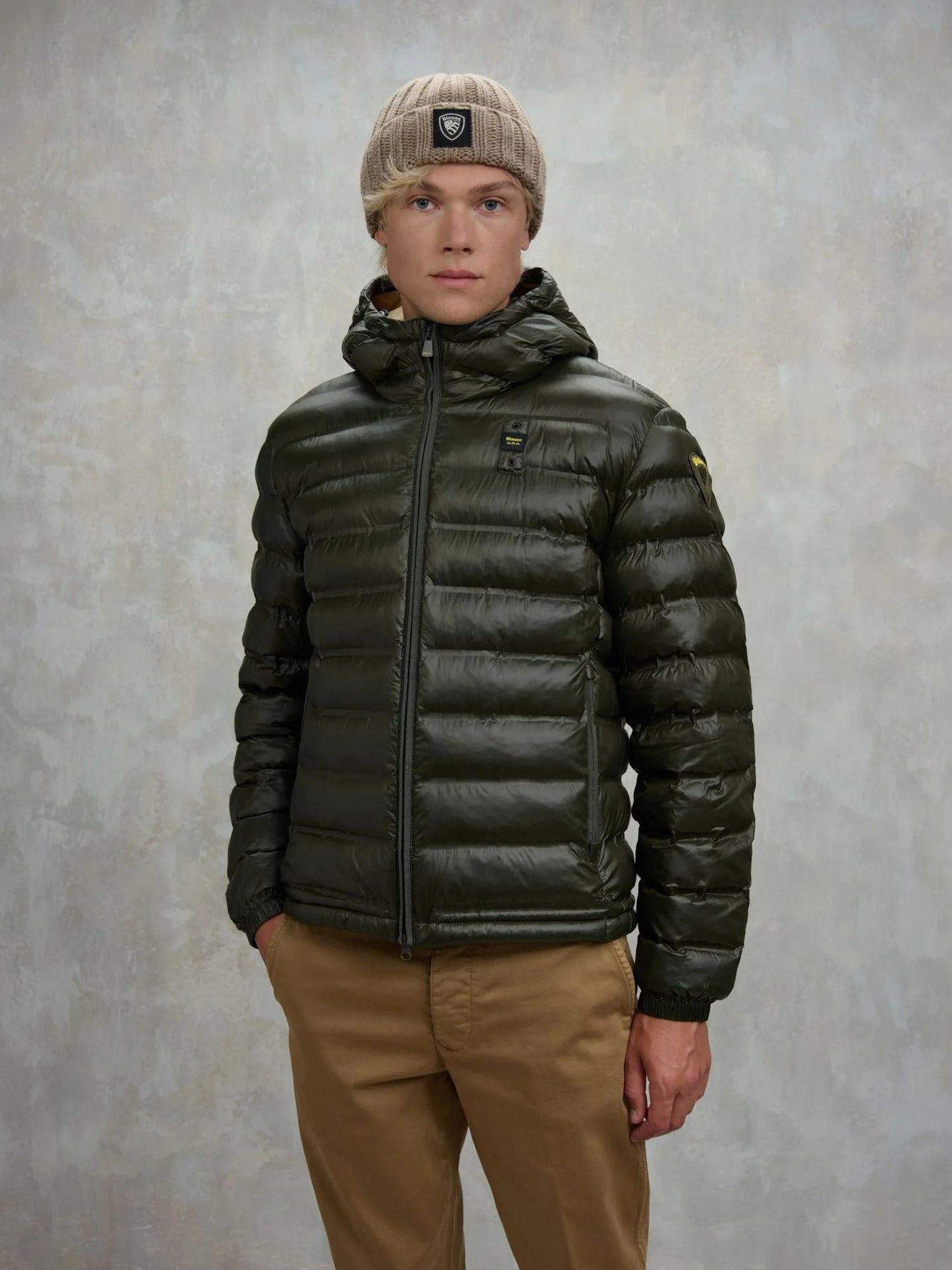 Blauer Giacca Invernale Uomo Charles Tiglio Selvatico Interno Tabacco