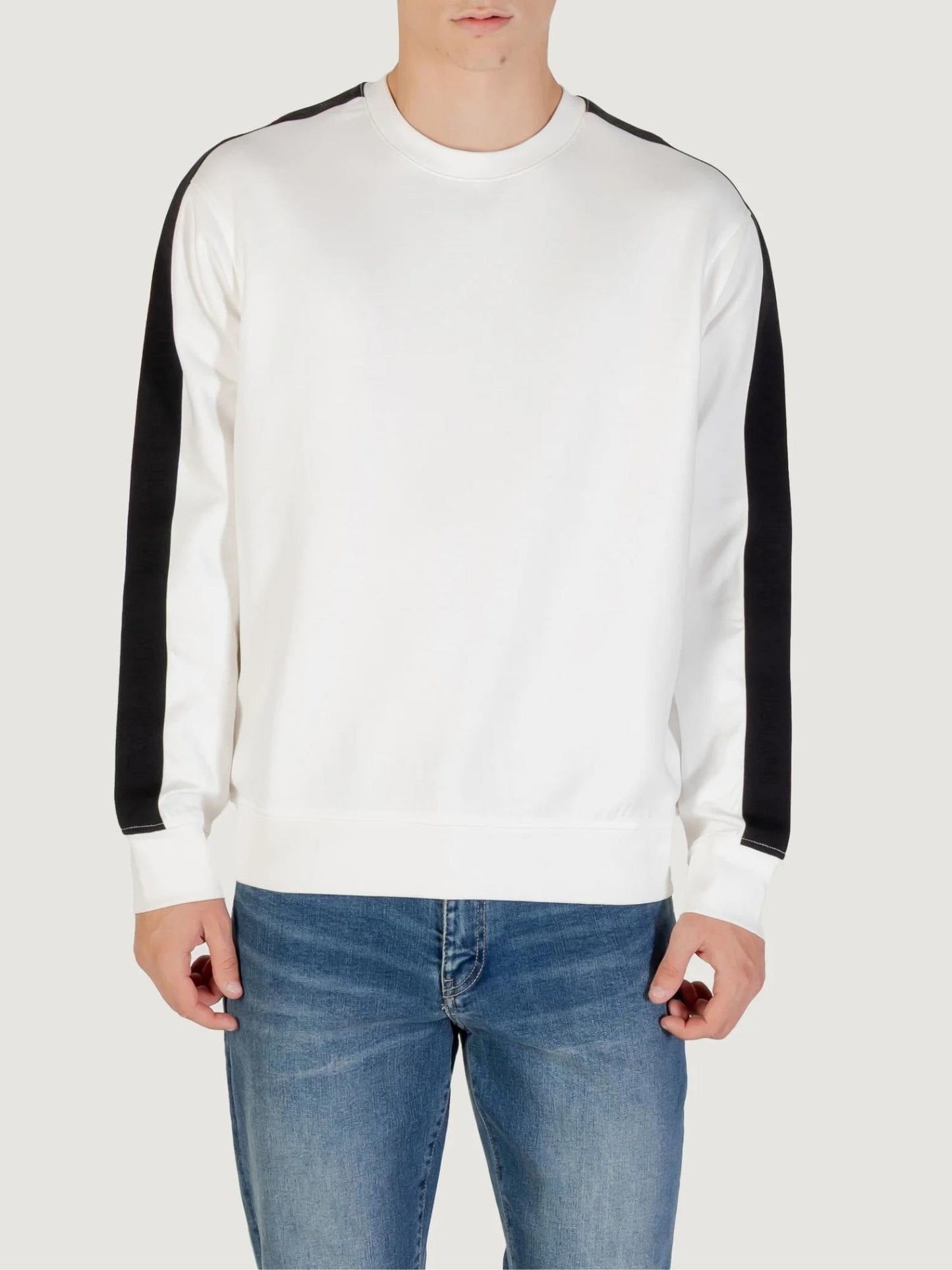 Armani Exchange Felpa Uomo Girocollo Bianco