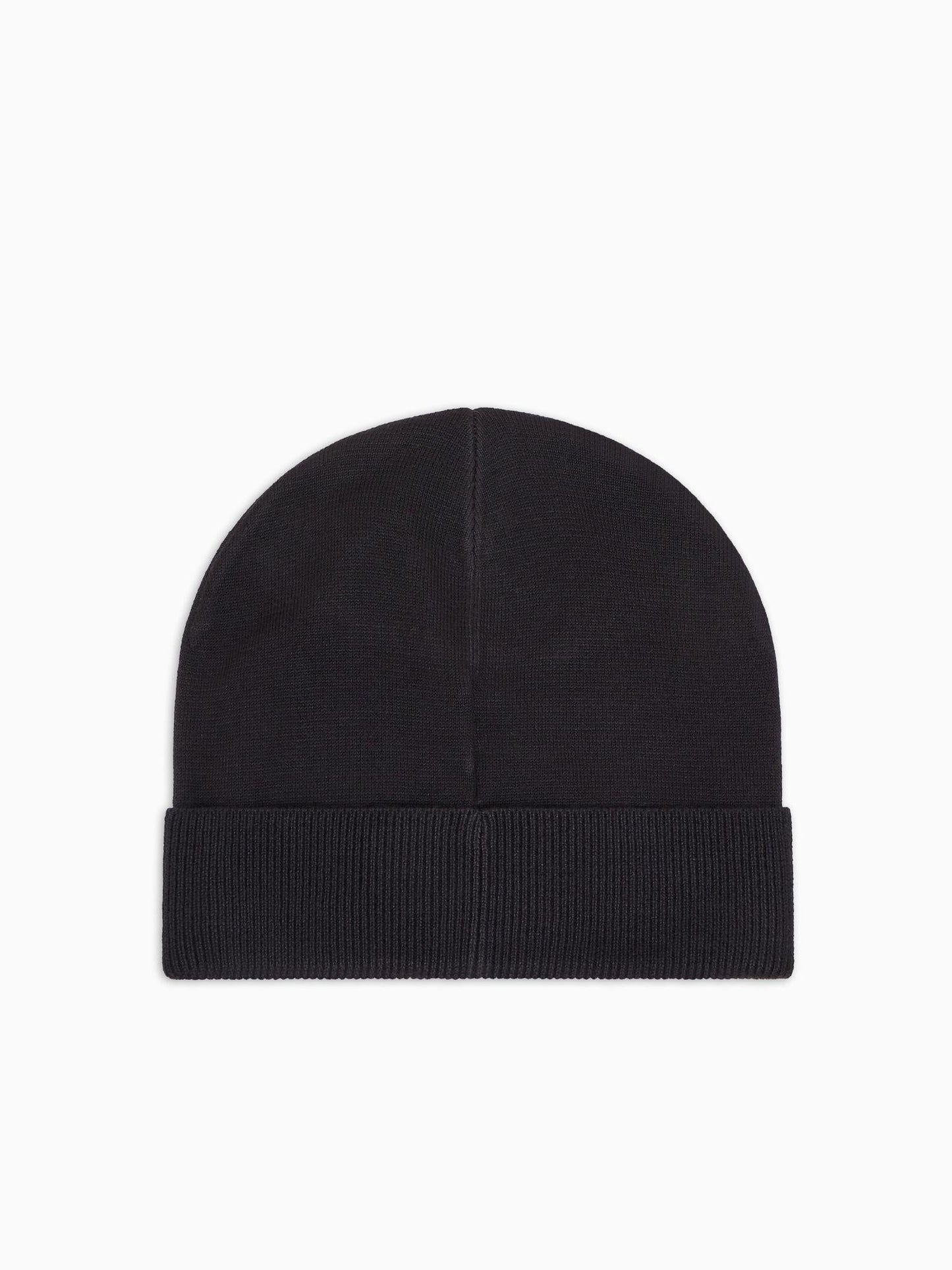 EA7 Emporio Armani Beanie Unisex Visibility Con Maxi Logo EA7 Nero