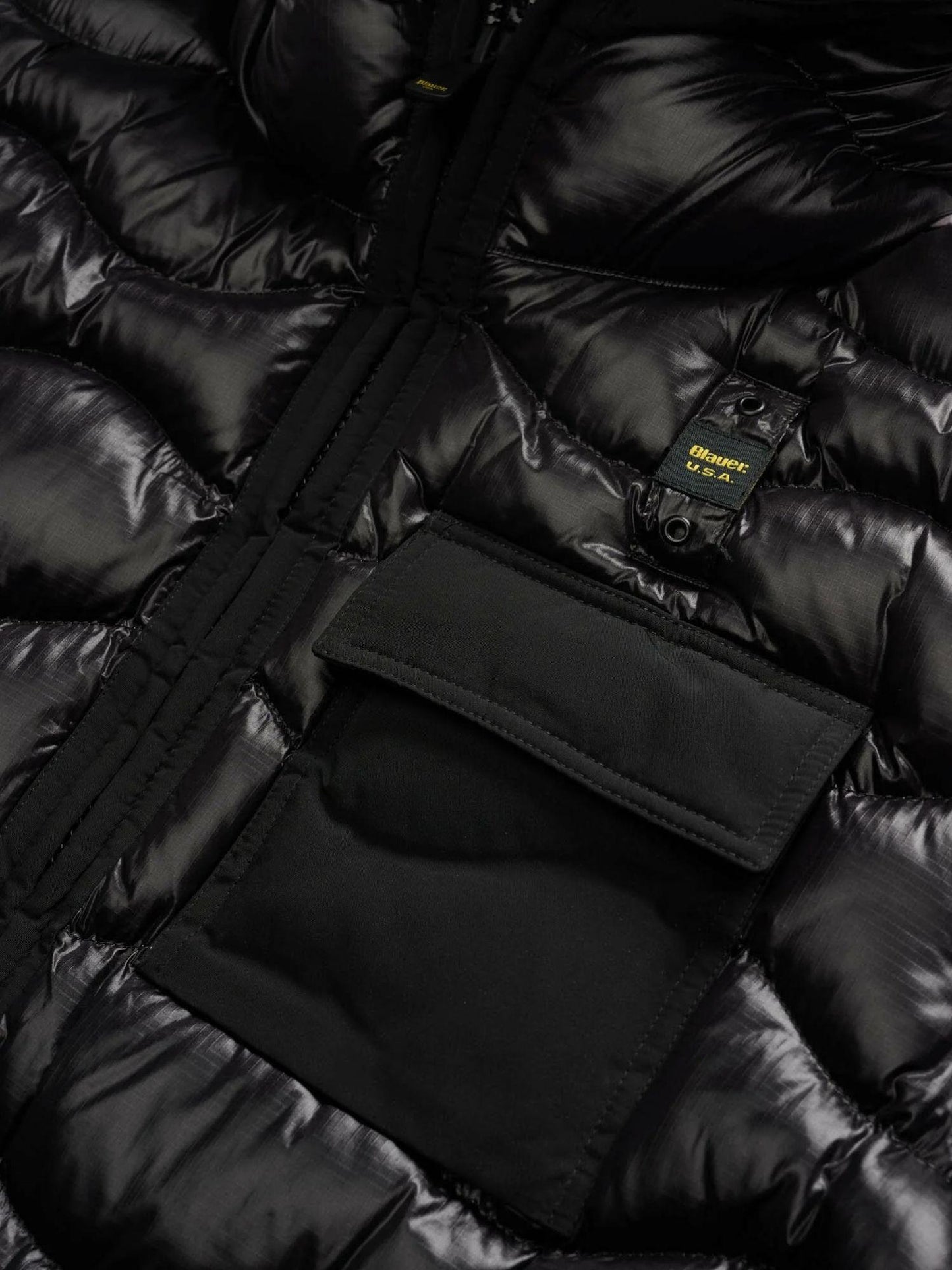 Blauer Giacca Invernale Uomo Bryant Nera con Interno Beige