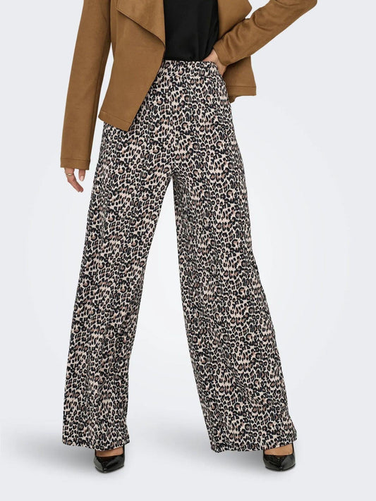 Jacqueline De Yong JDYDEBBIE Pantaloni Wide Fit Donna Birch LEO