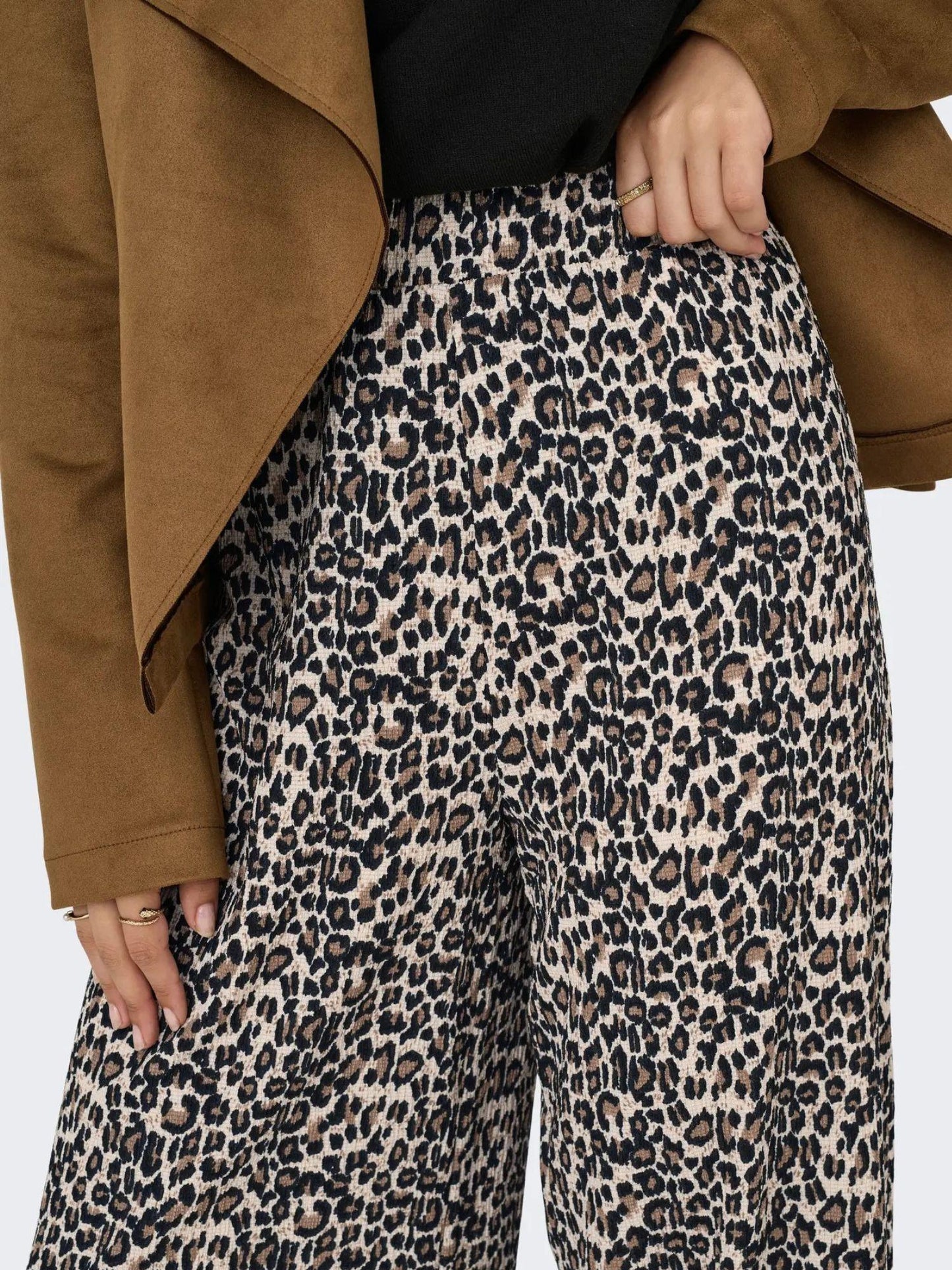 Jacqueline De Yong JDYDEBBIE Pantaloni Wide Fit Donna Birch LEO