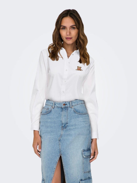 Jacqueline De Yong Camicia Donna Mio Bianco