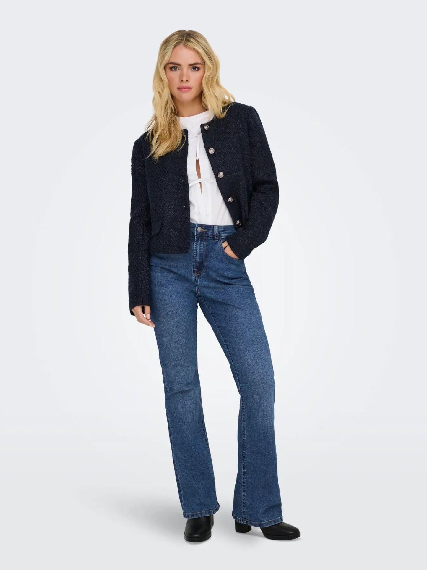 Jacqueline De Yong JDYMOON Bootcut Jeans Donna Medium Blue Denim