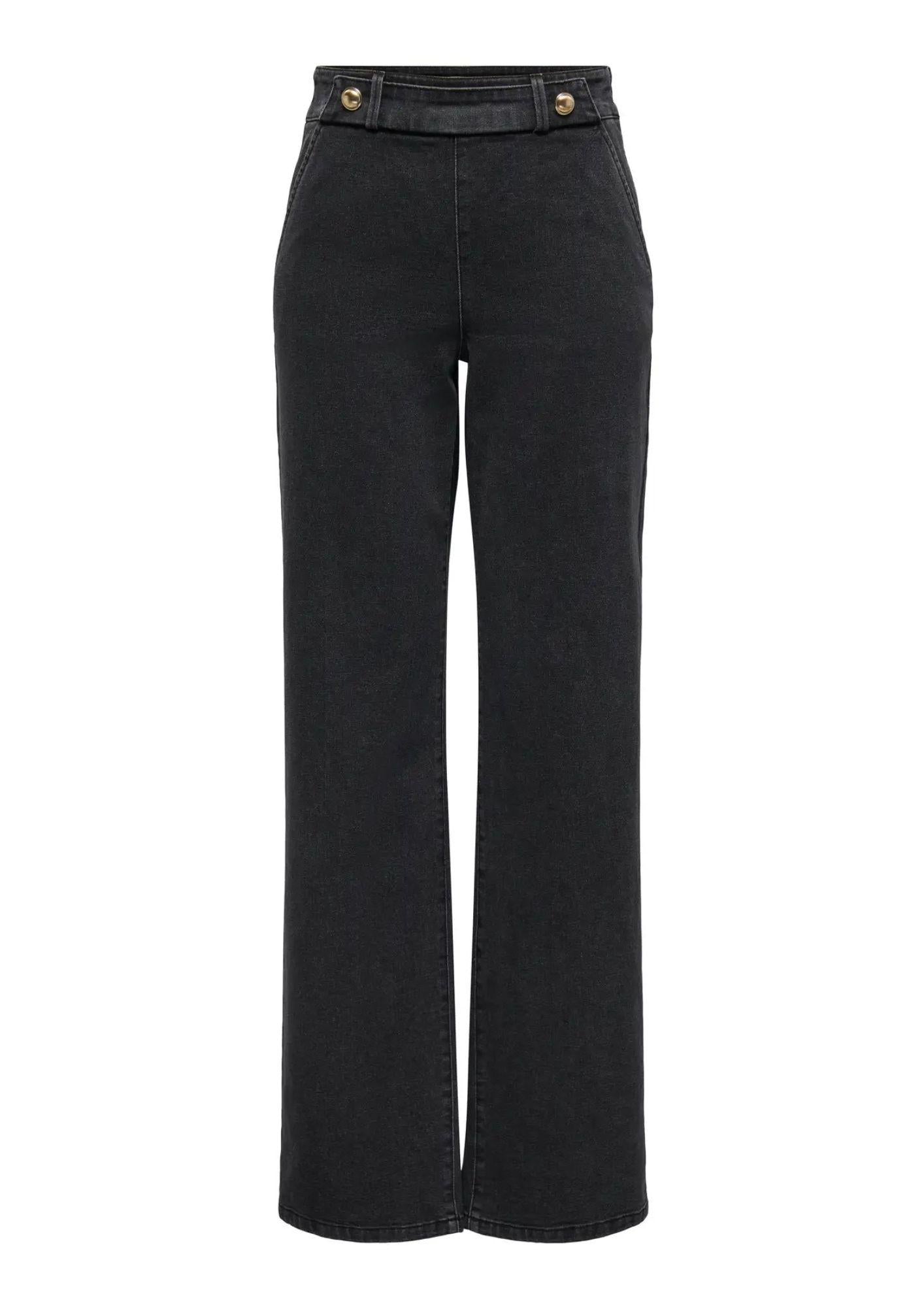 Jacqueline De Yong Jeans Donna Geggo Grigio Scuro Denim