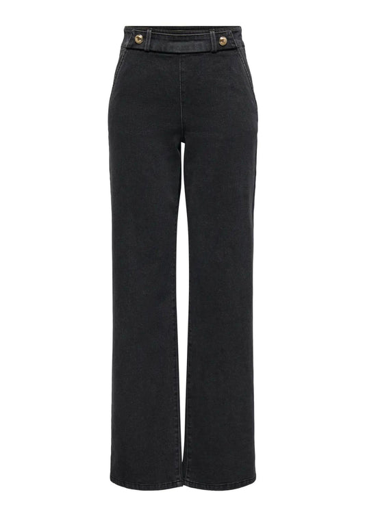 Jacqueline De Yong Jeans Donna Geggo Grigio Scuro Denim