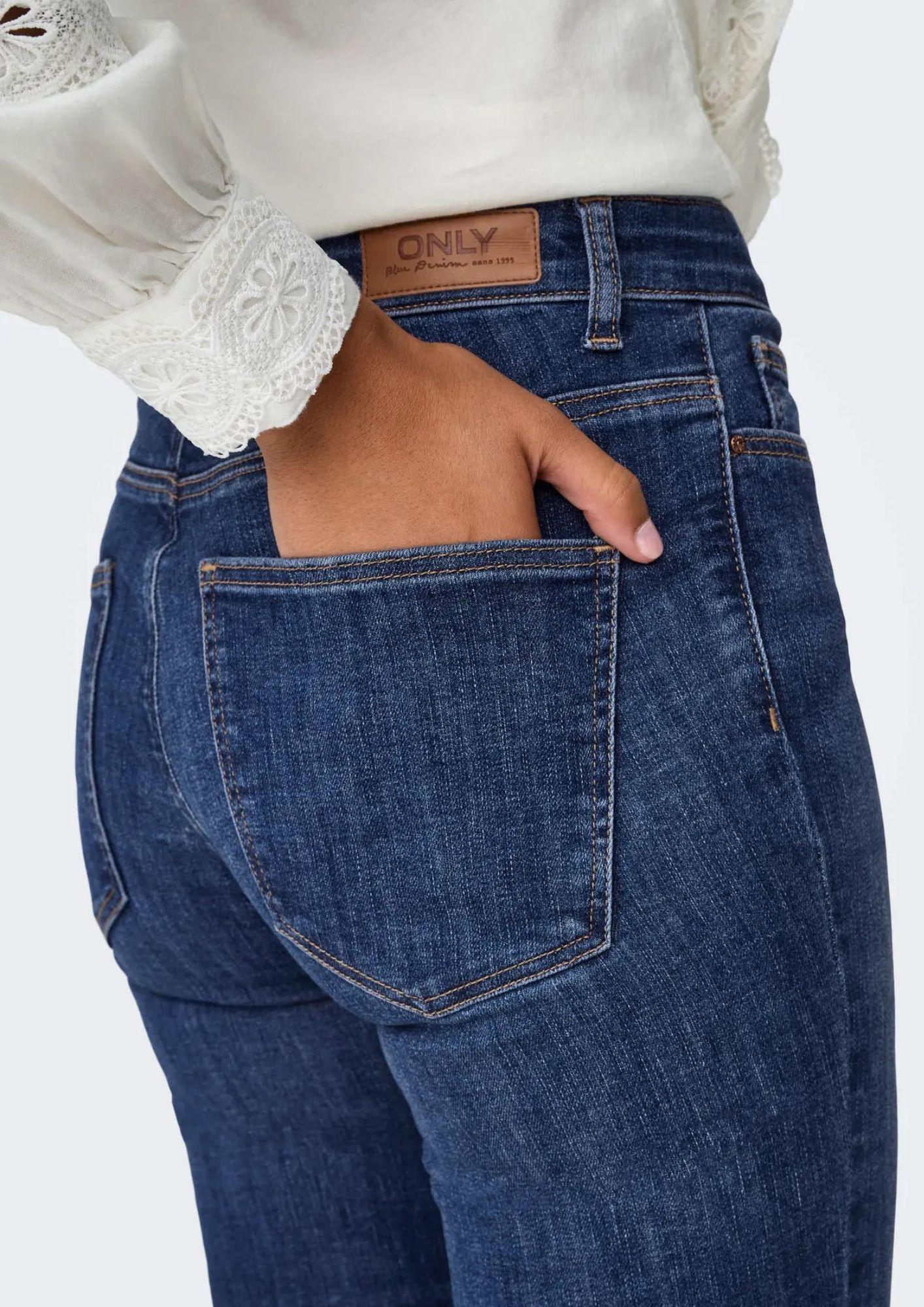 Jeans Donna Only Onlann Blu Denim Scuro<BR/>