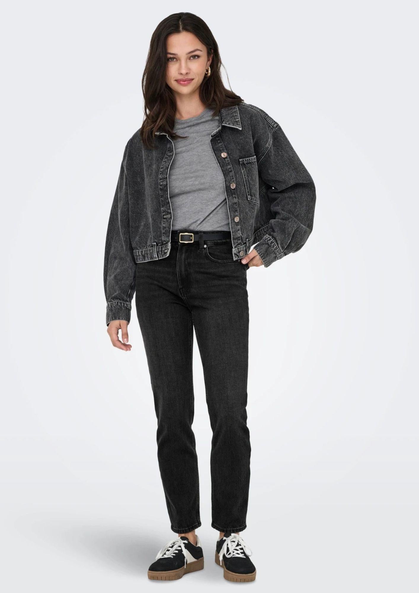 Jeans Donna Only Onlemily Denim Nero