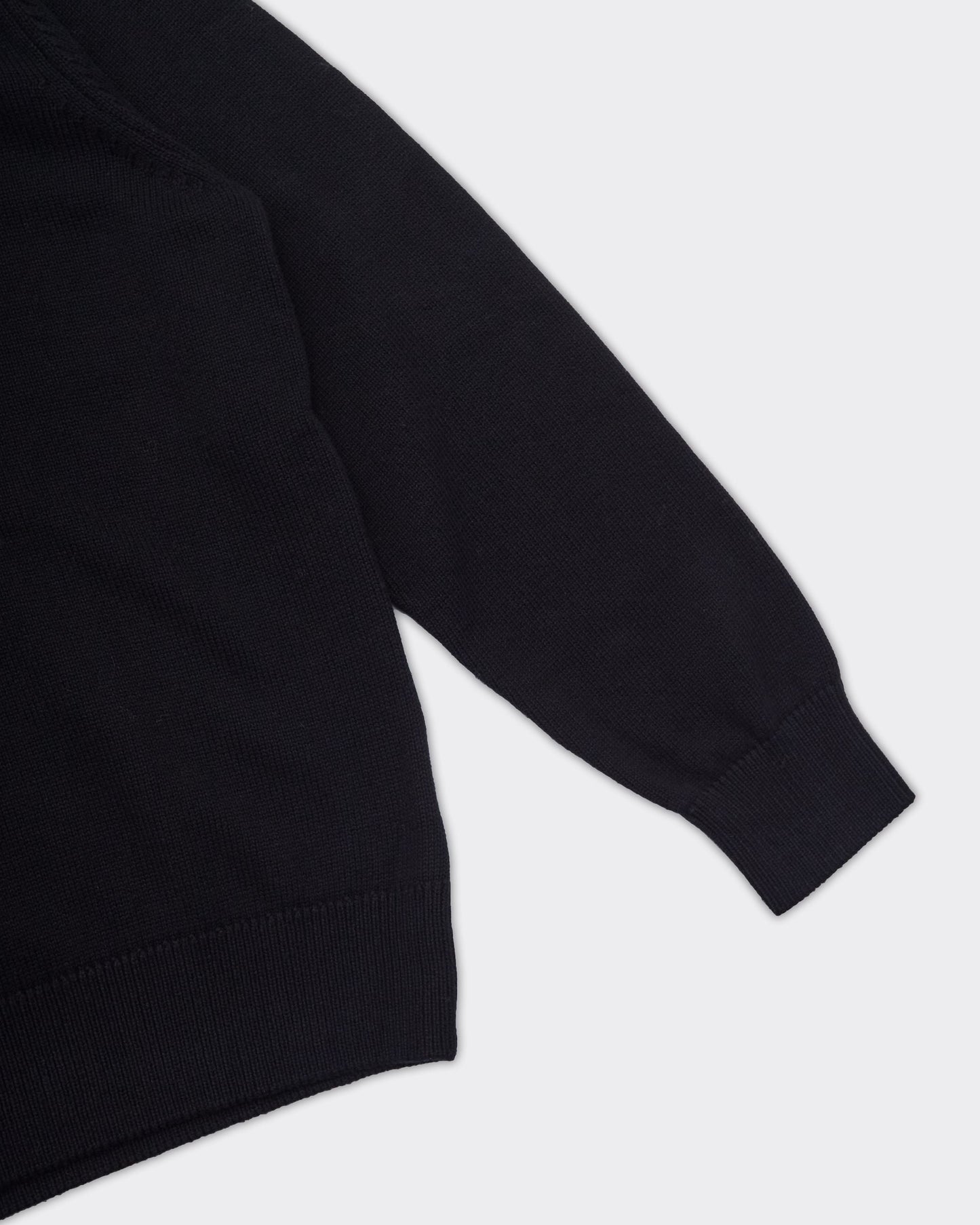 Crewneck Gary Knit Patch Nero