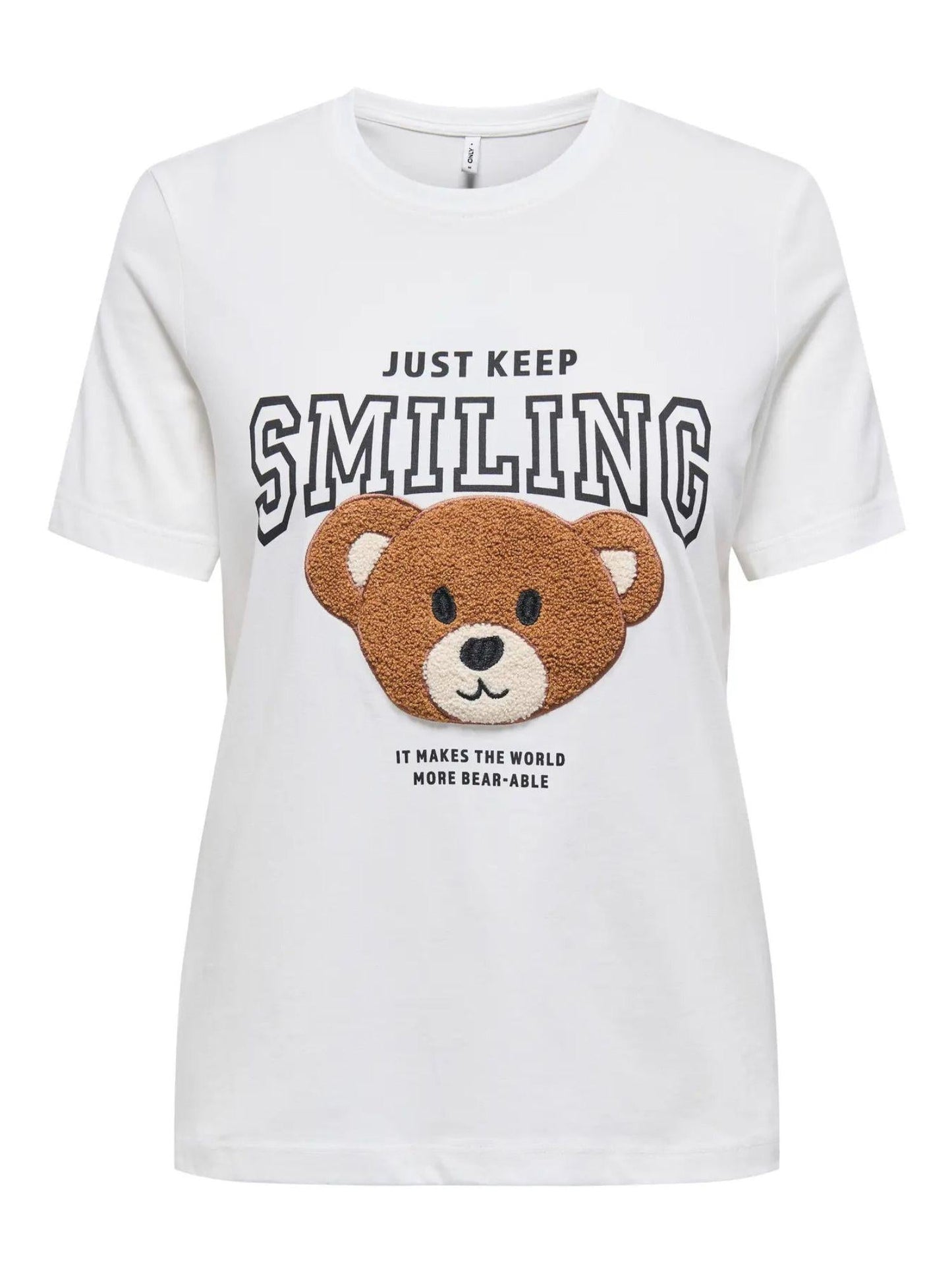 Only T-Shirt Donna Teresa Bianco Cloud Dancer